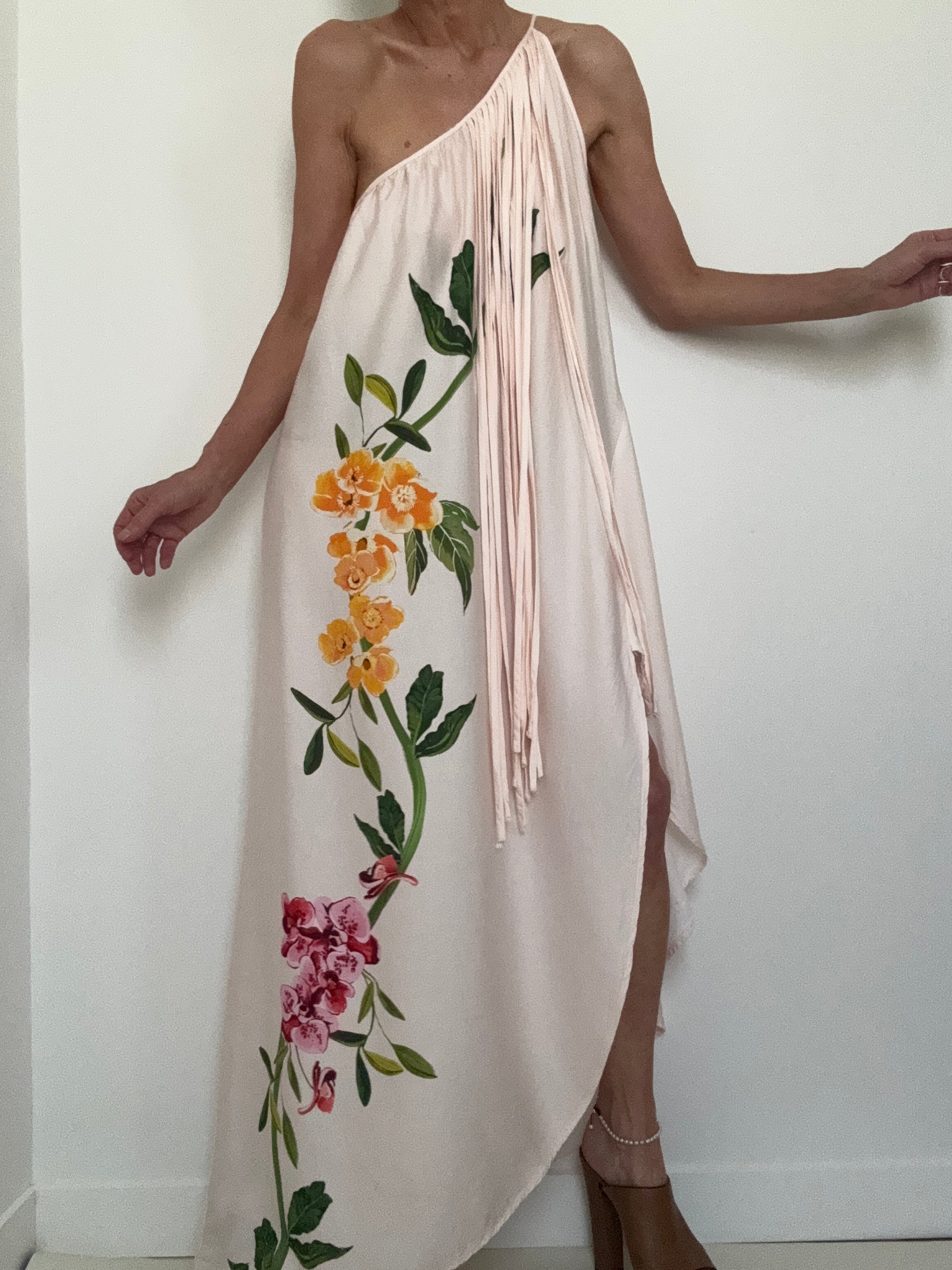 One Shoulder Floral Maxi Dress | Dresses