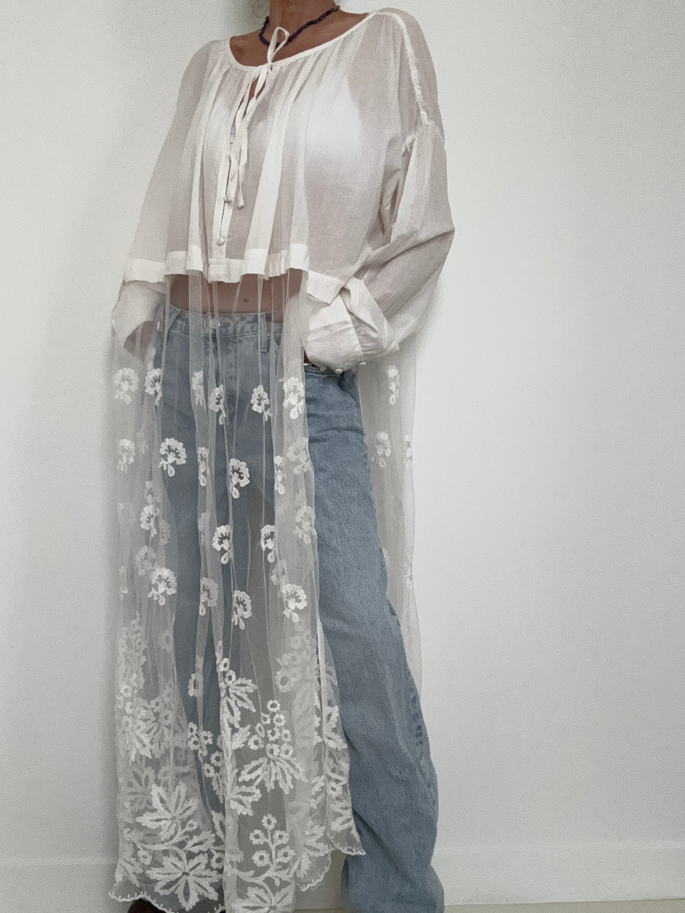 Free People Dresses Cotton & Lace Tunic
