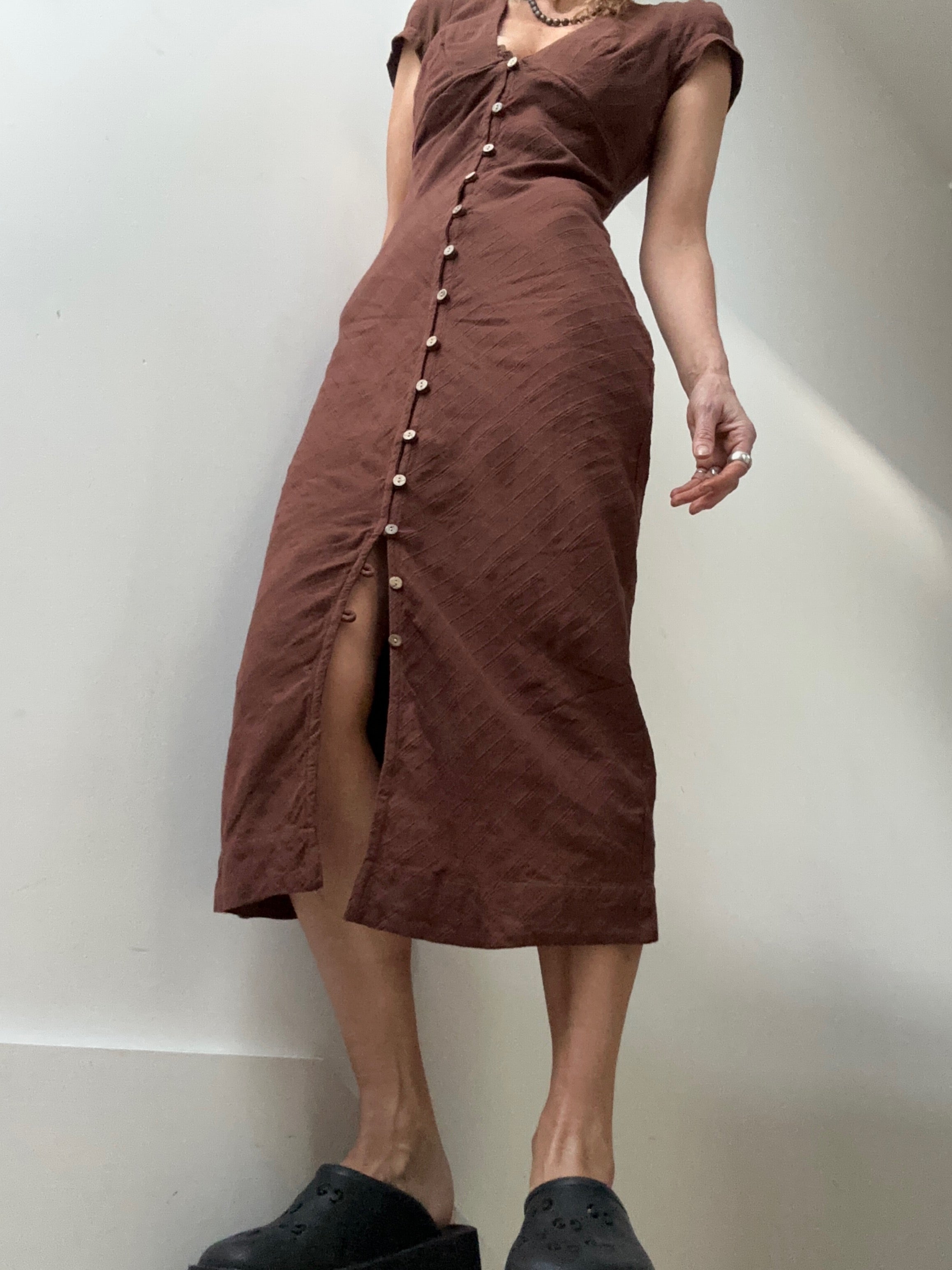 Free People Dresses Free People New In Town Midi Dress Chocolate