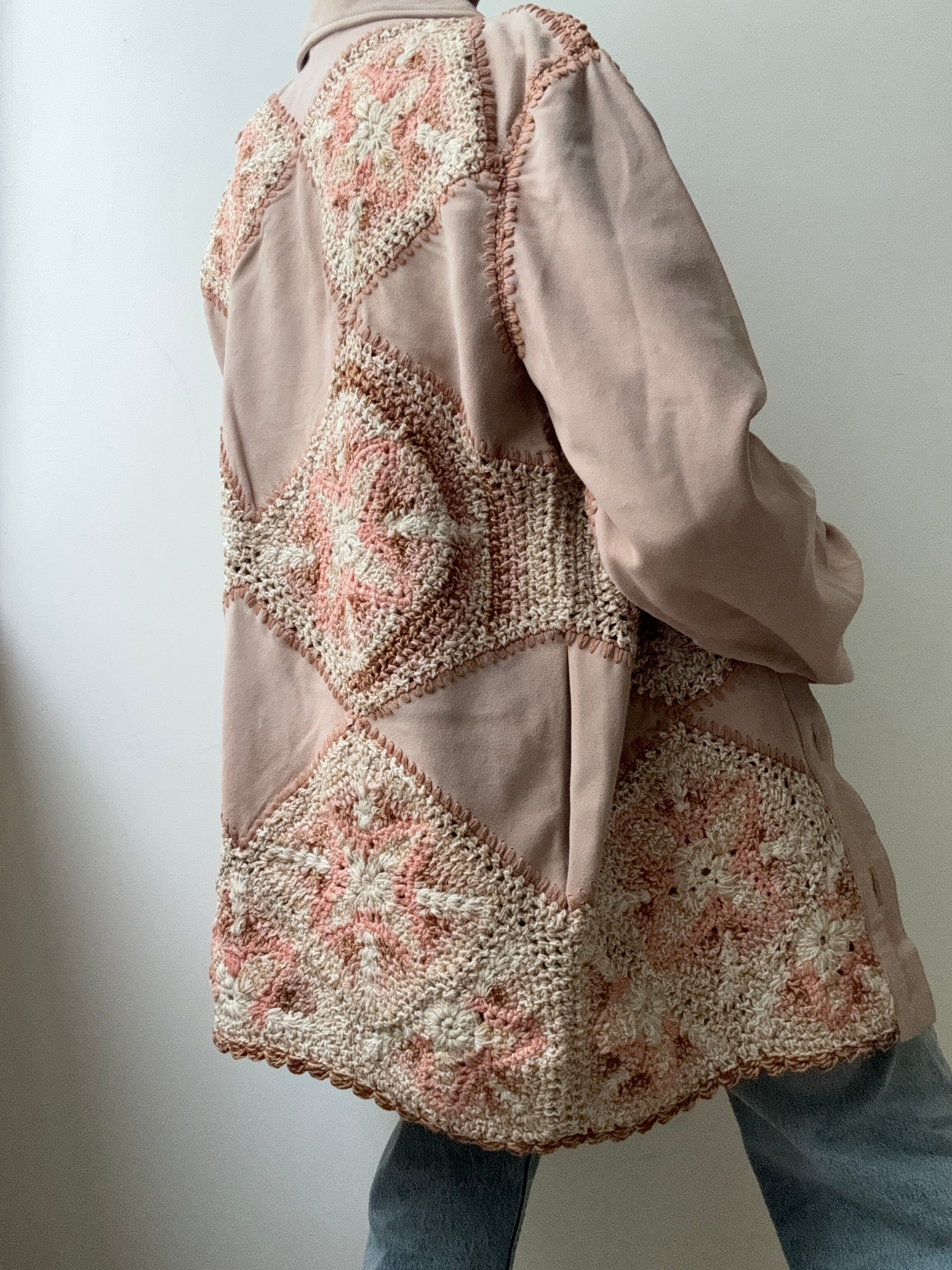 Free People We The Free Corina Crochet Suede Jacket | Jetsetbohemian
