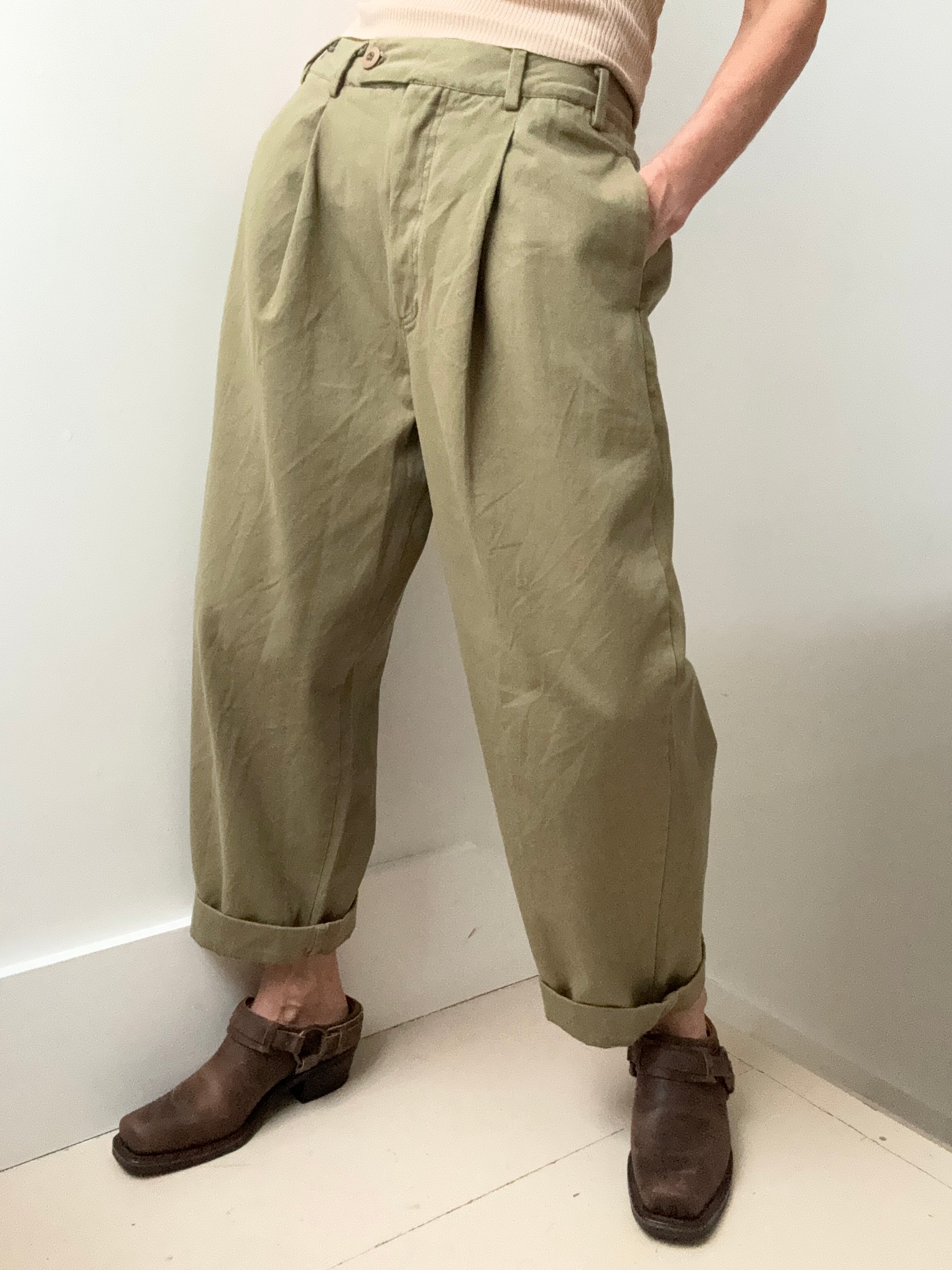 Free People Pants Free People Pleat Front Chino Pants