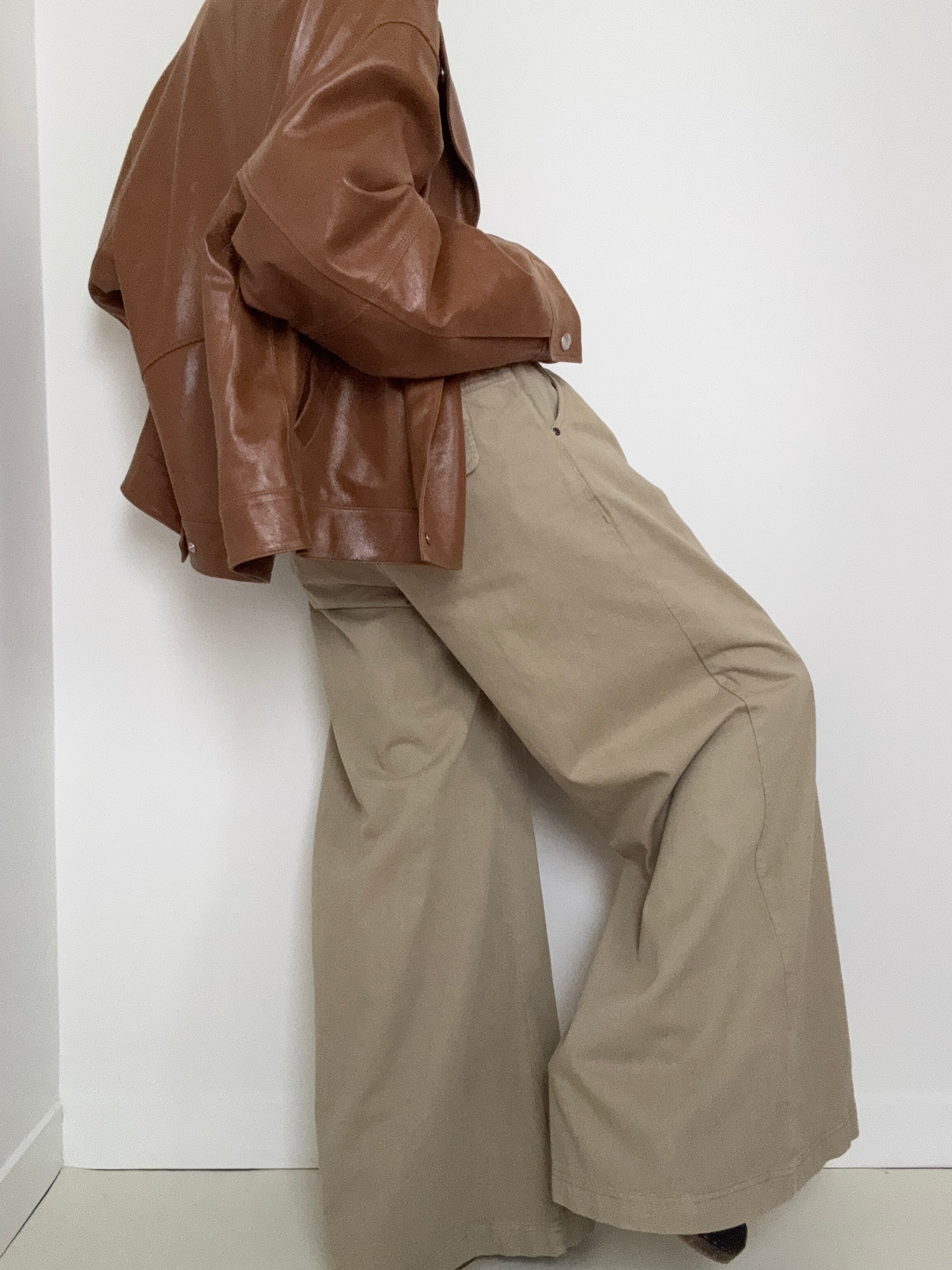 Free People Pants Julien Wide Leg Chino Pants