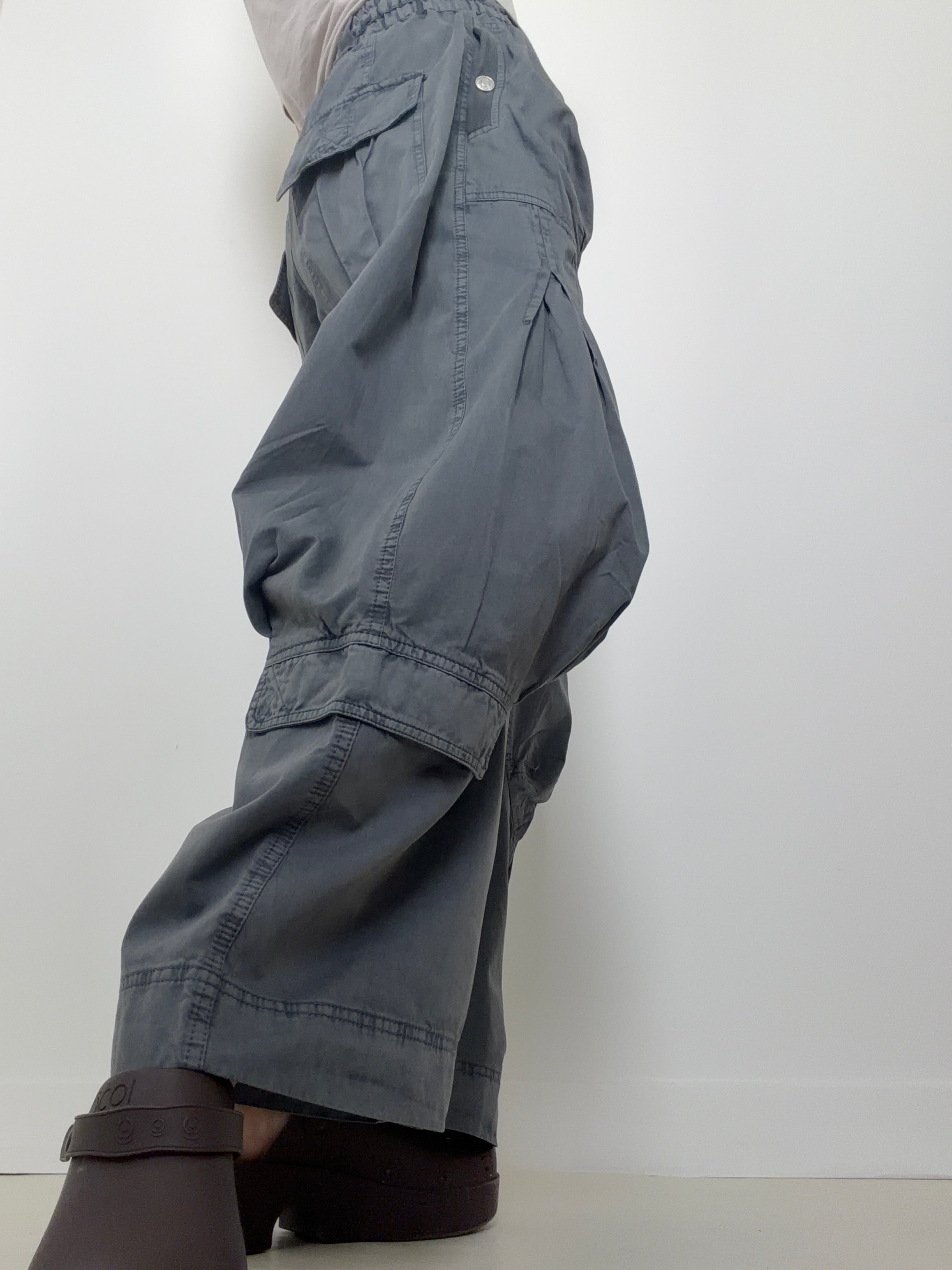 Free People Pants Onset Parachute Pant Steel