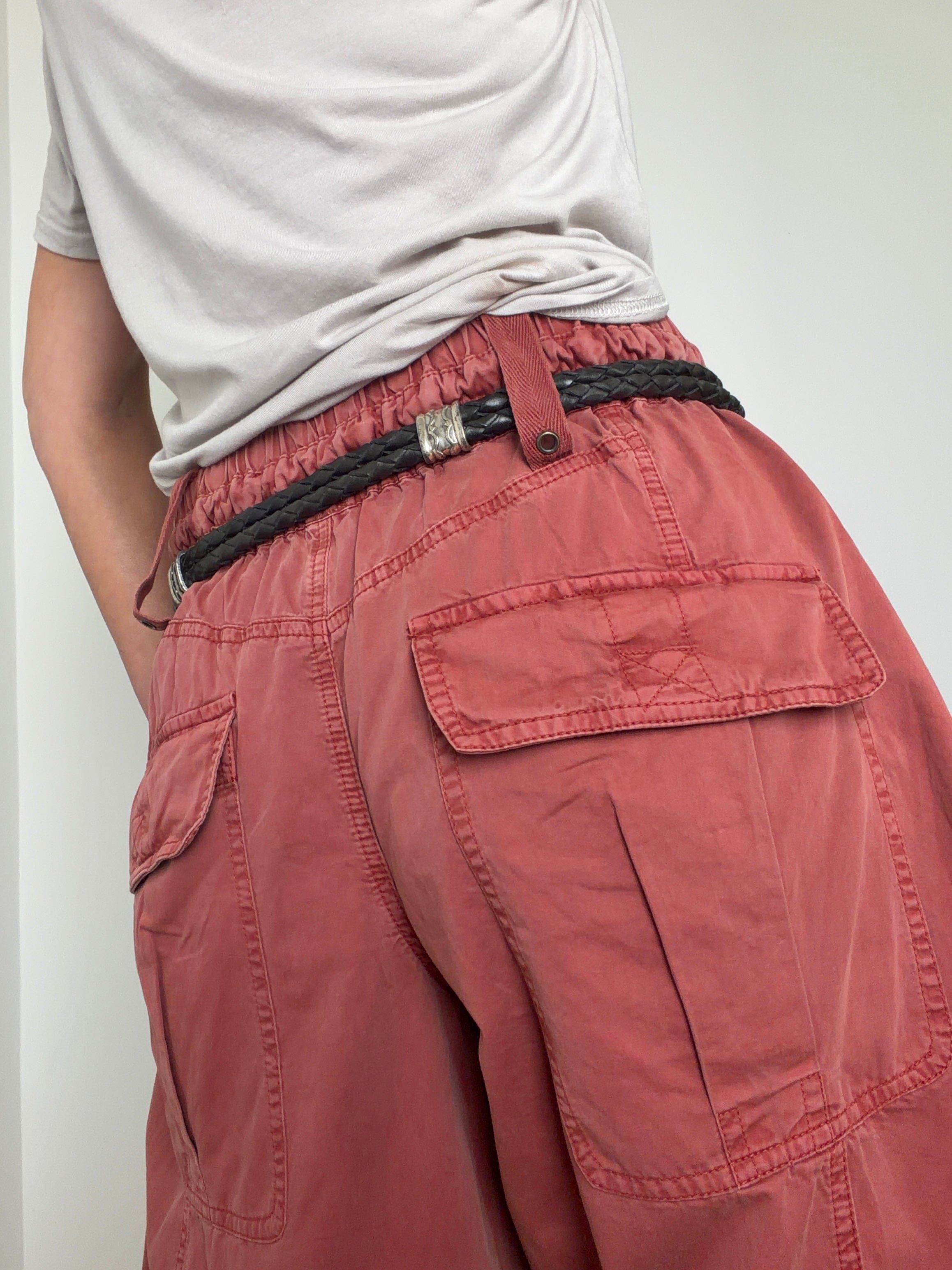Free People Pants Onset Parachute Pants Paper Lantern