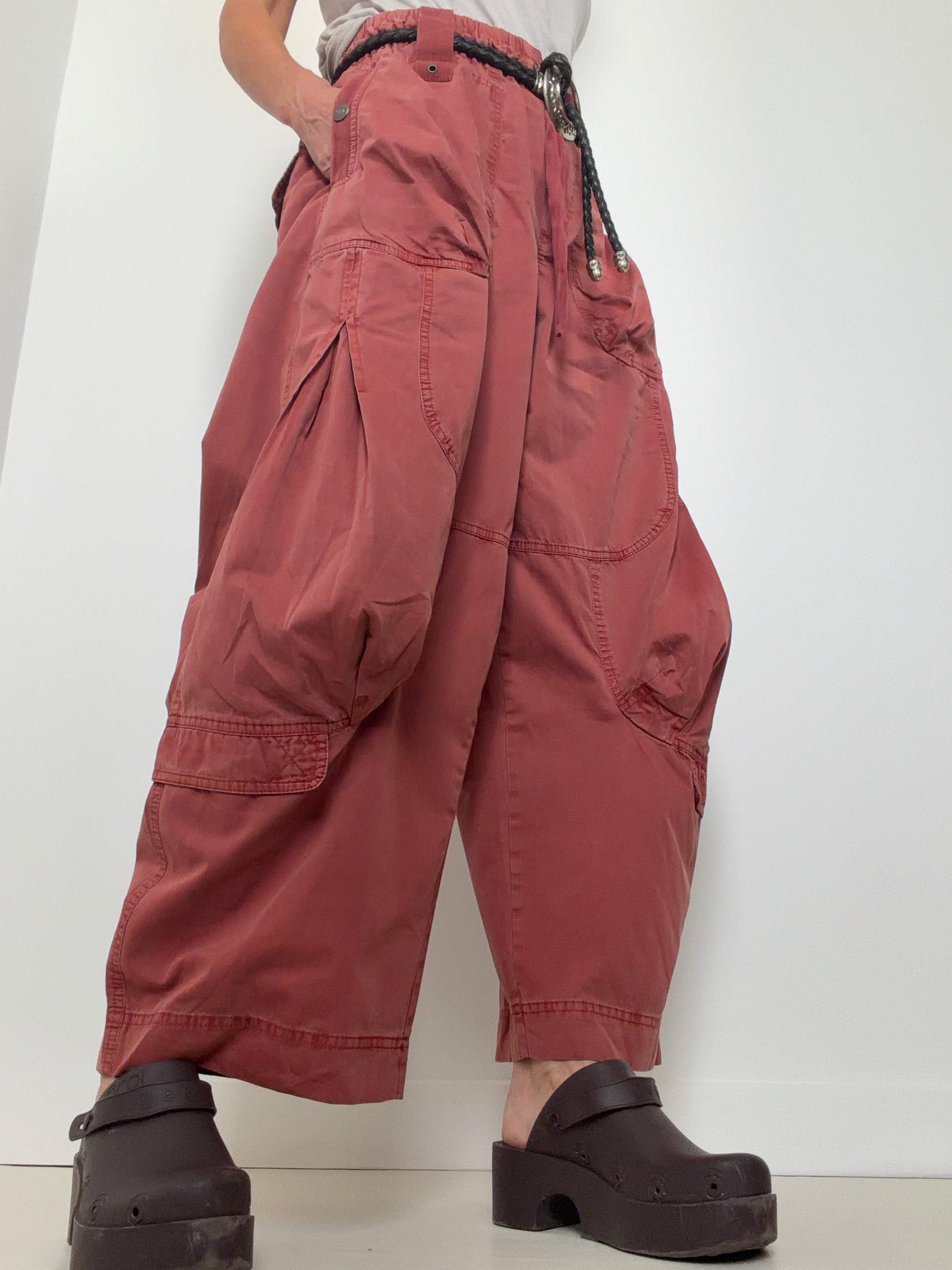 Free People Pants Onset Parachute Pants Paper Lantern