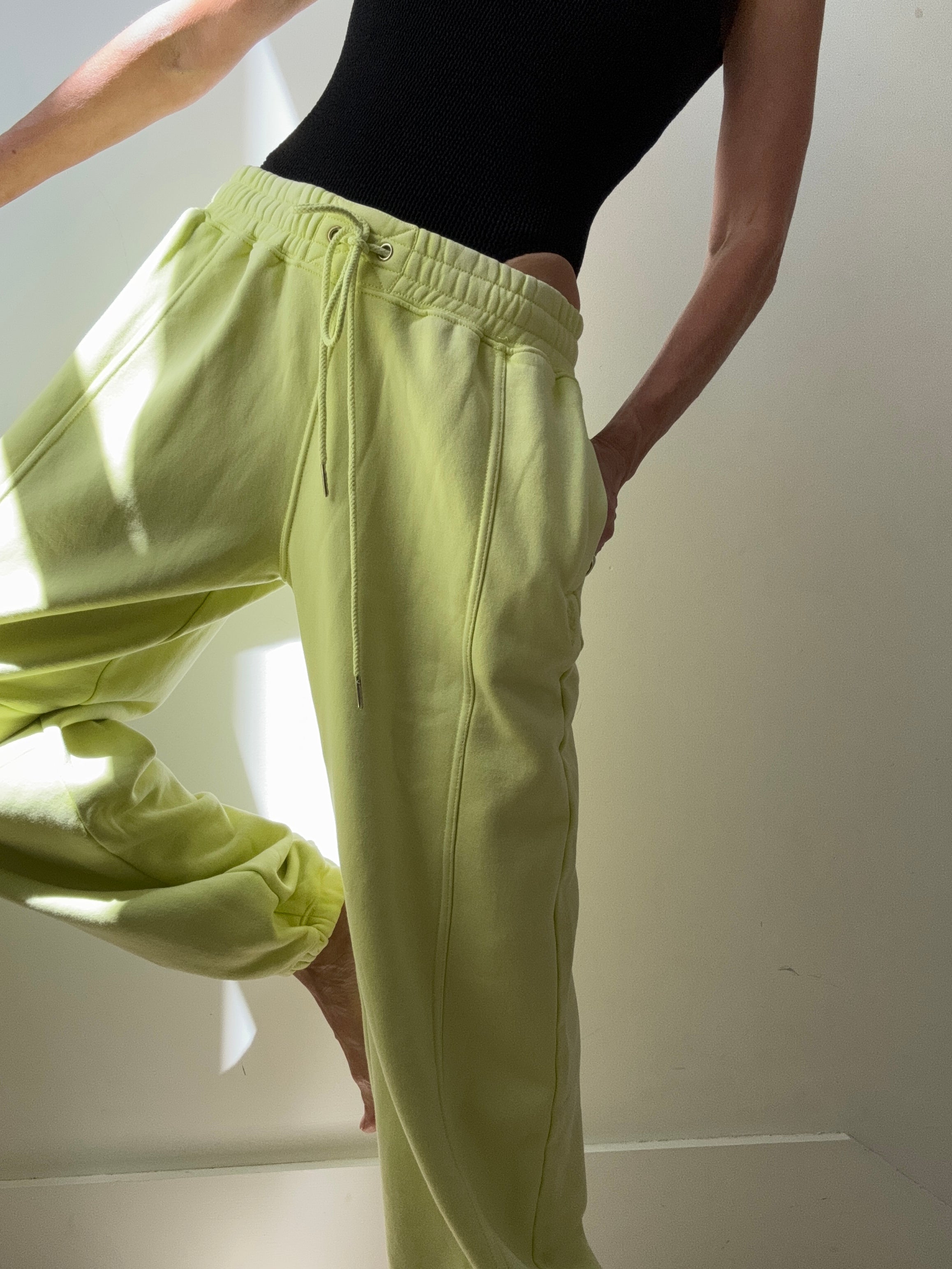 Free People Pants Sprint To The Finish Pants Keylime