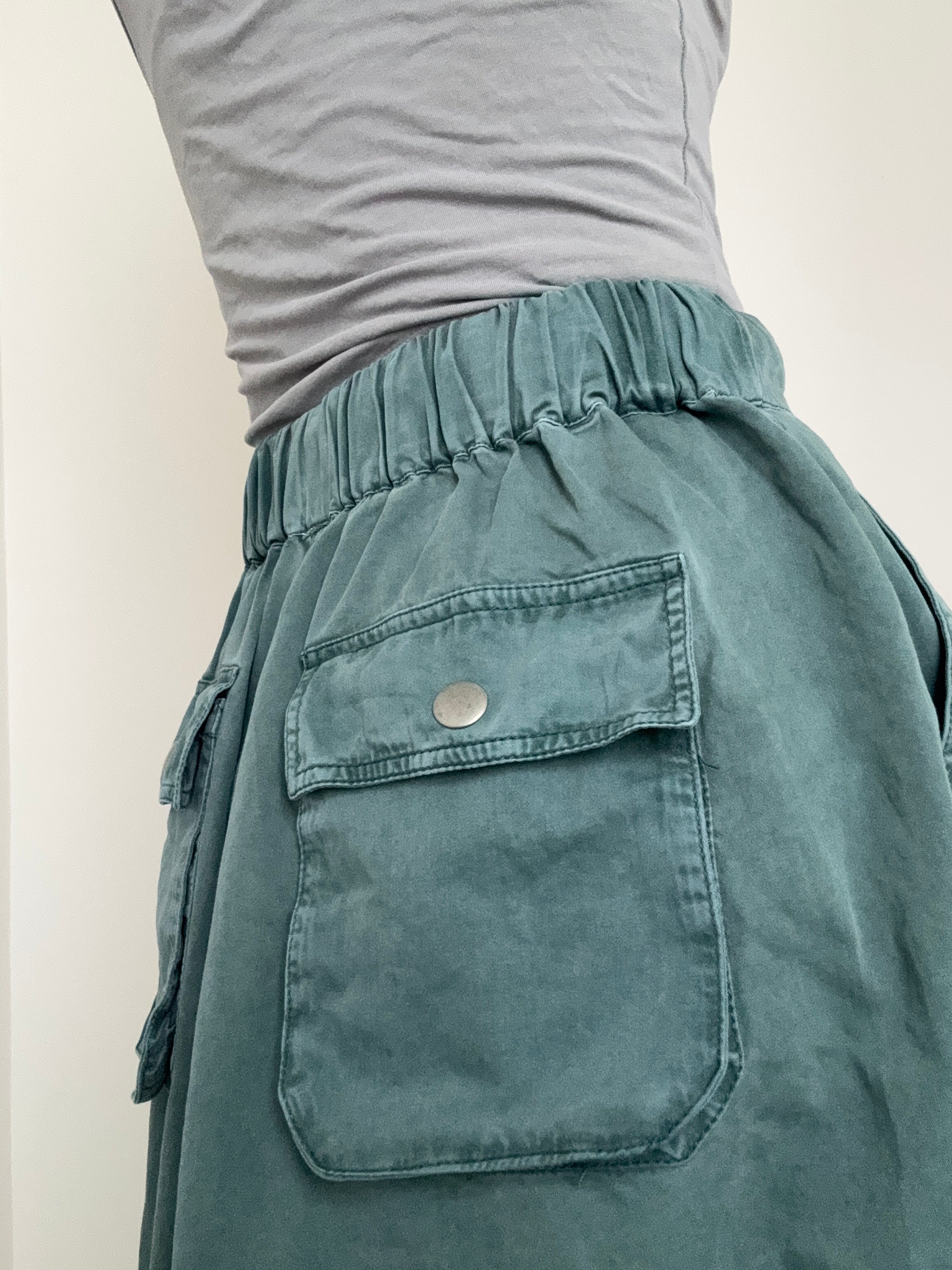 Willow Poplin Maxi Skirt Green | Skirts