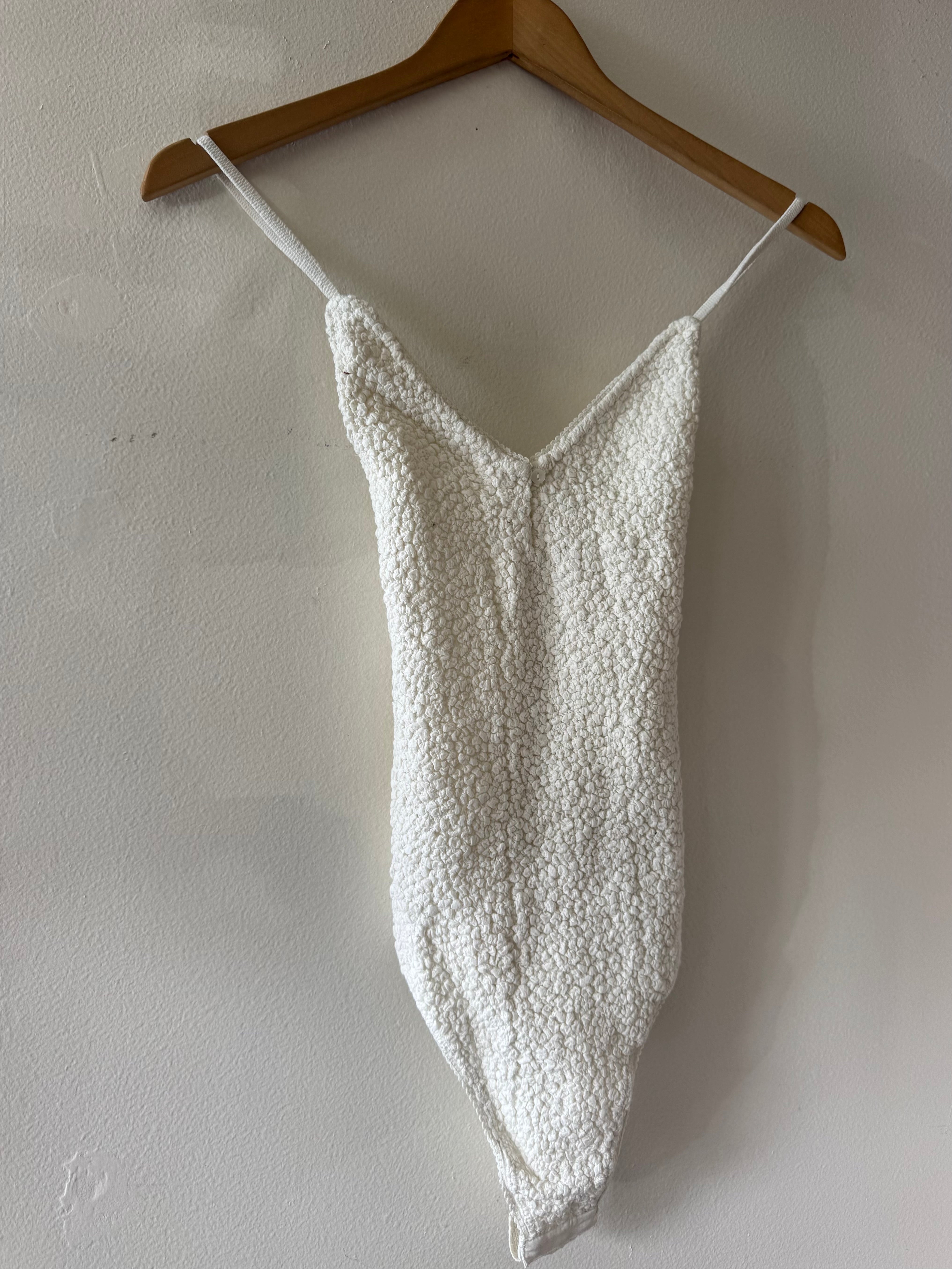 Free People Tops Seaside Rose Bodysuit White