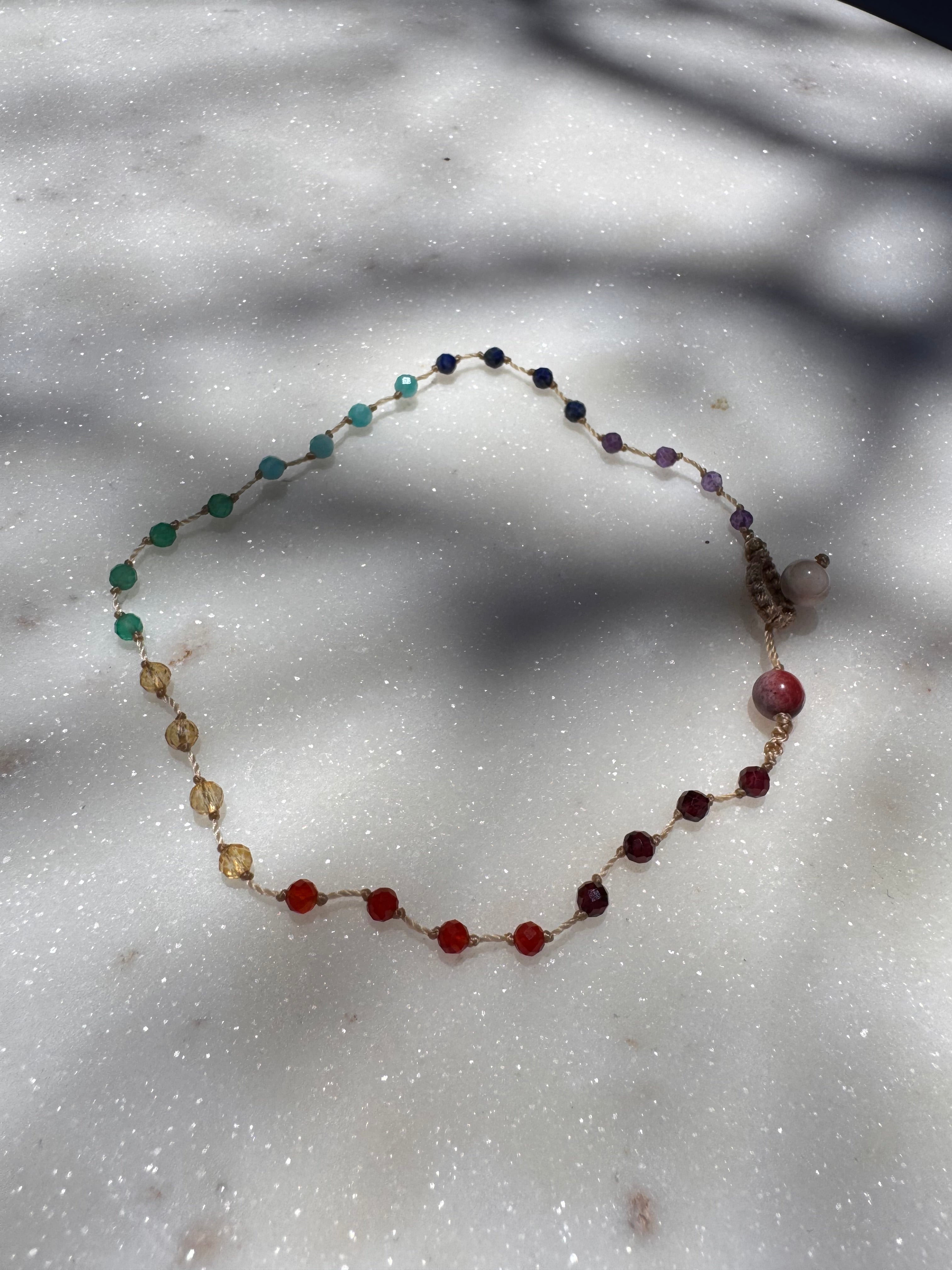 Future Nomads Anklets 55cm-75cm Crystal Chakra Anklet