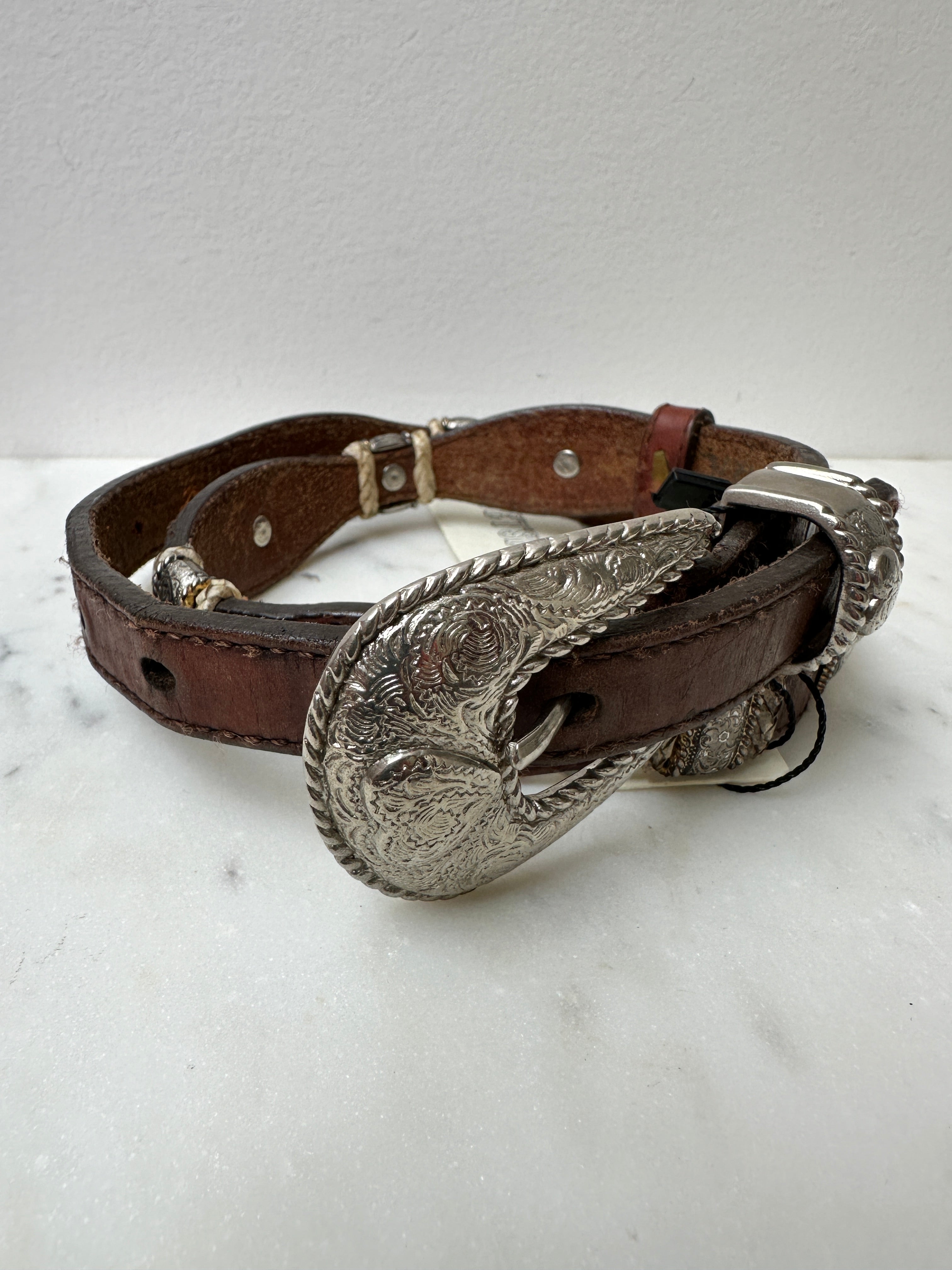 Future Nomads Belts 83cm Brown and Silver Belt 6