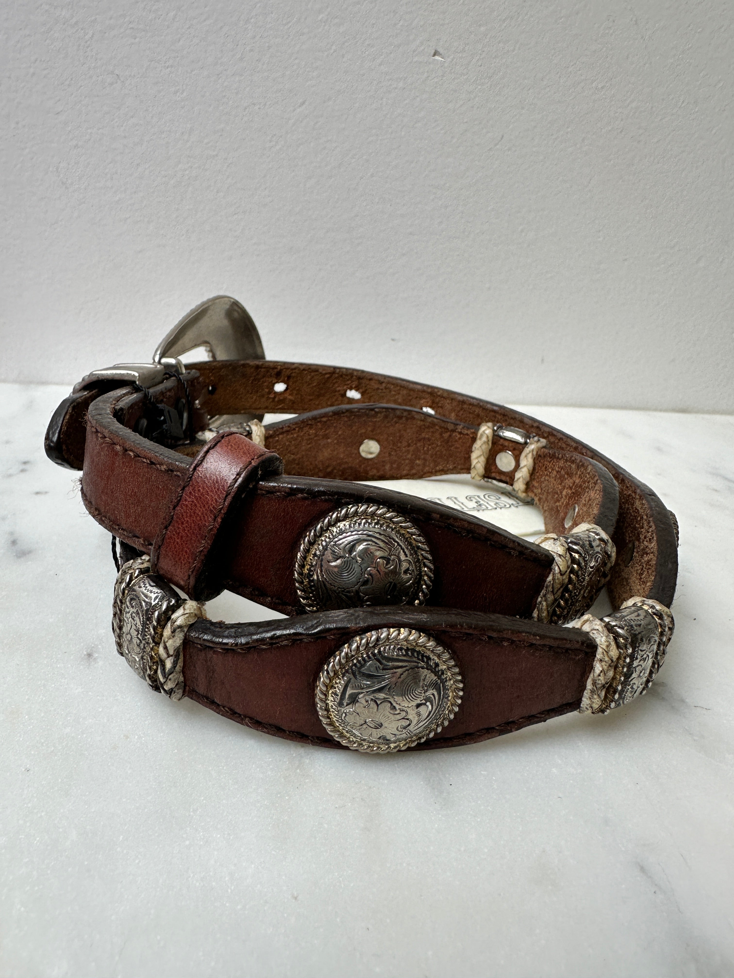 Future Nomads Belts 83cm Brown and Silver Belt 6
