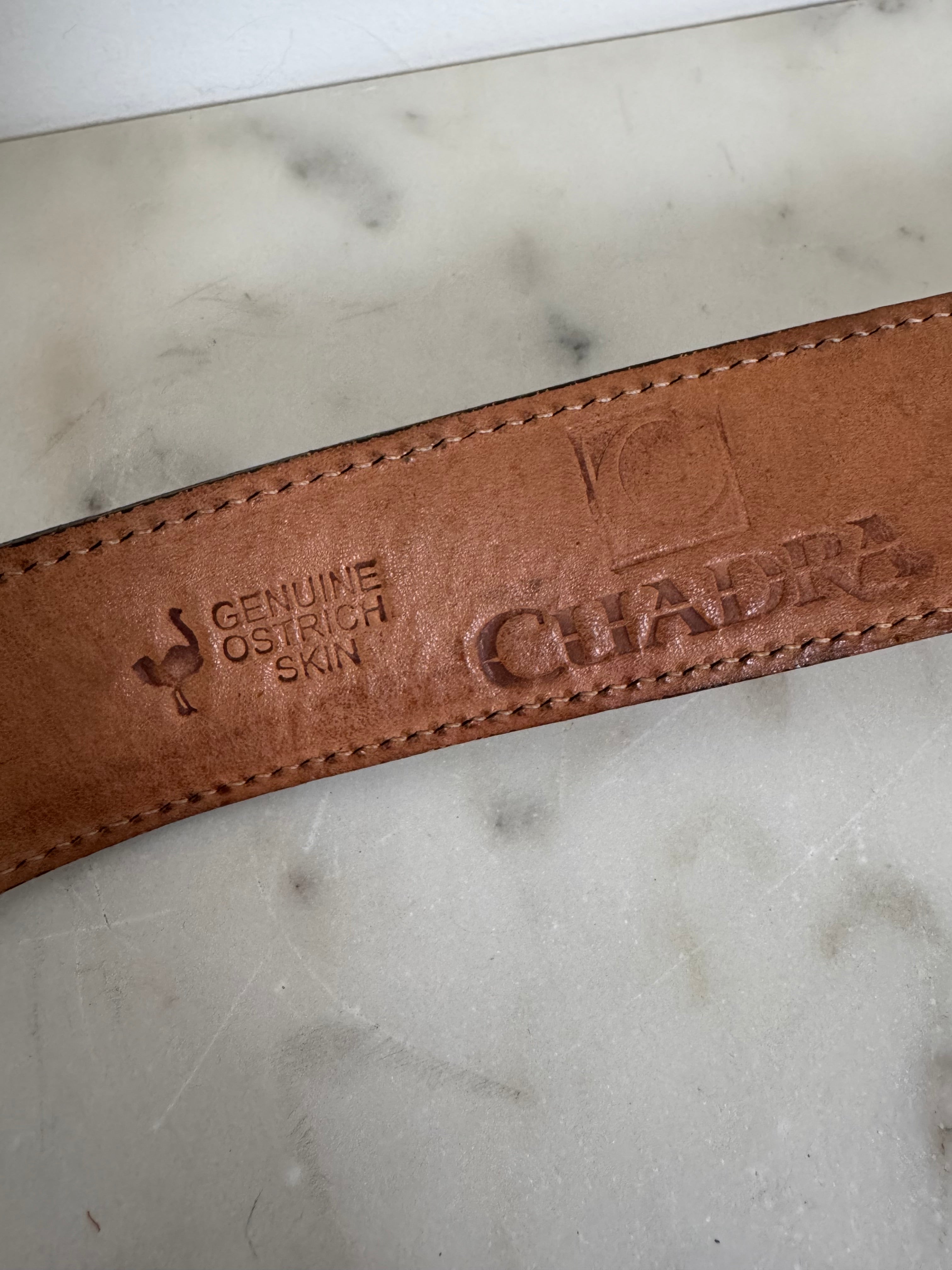 Ostrich Belt Made In Mexico | Belts