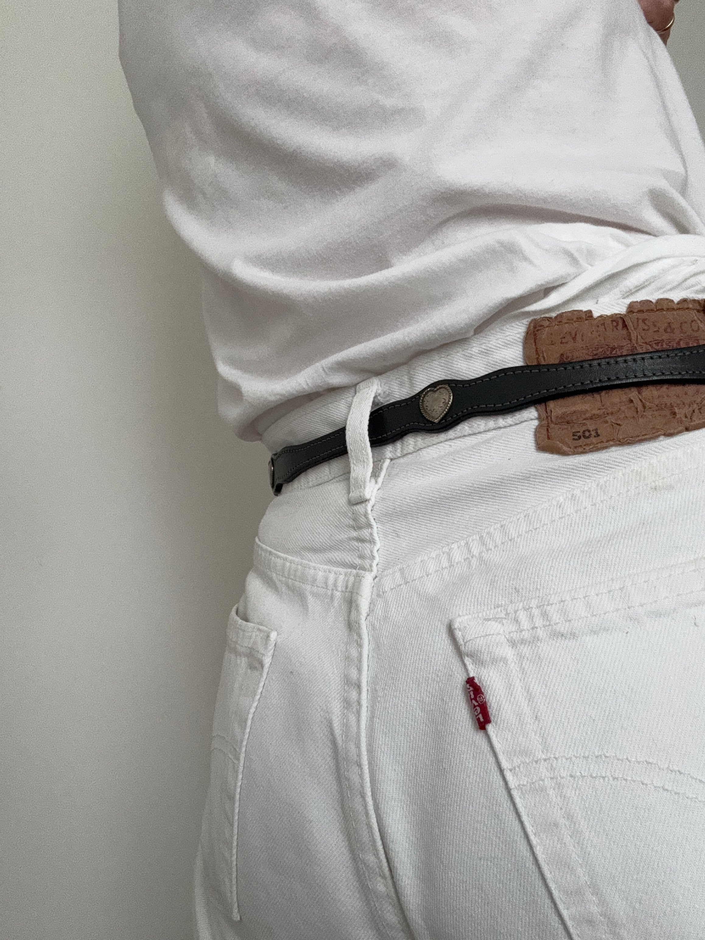 Grey Heart Vintage Belt | Belts