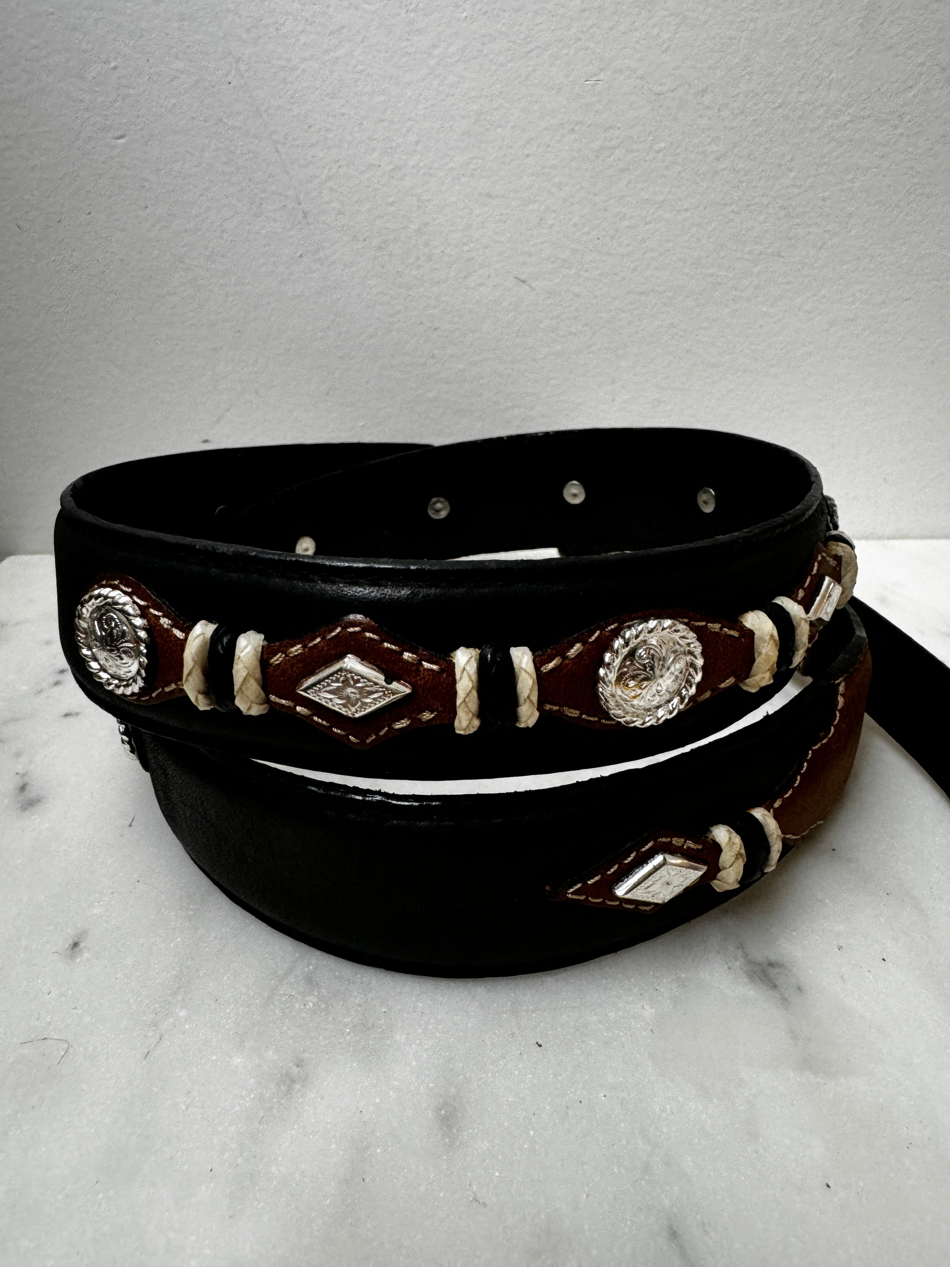 Future Nomads Belts 91cm Black & Brown Disk Belt