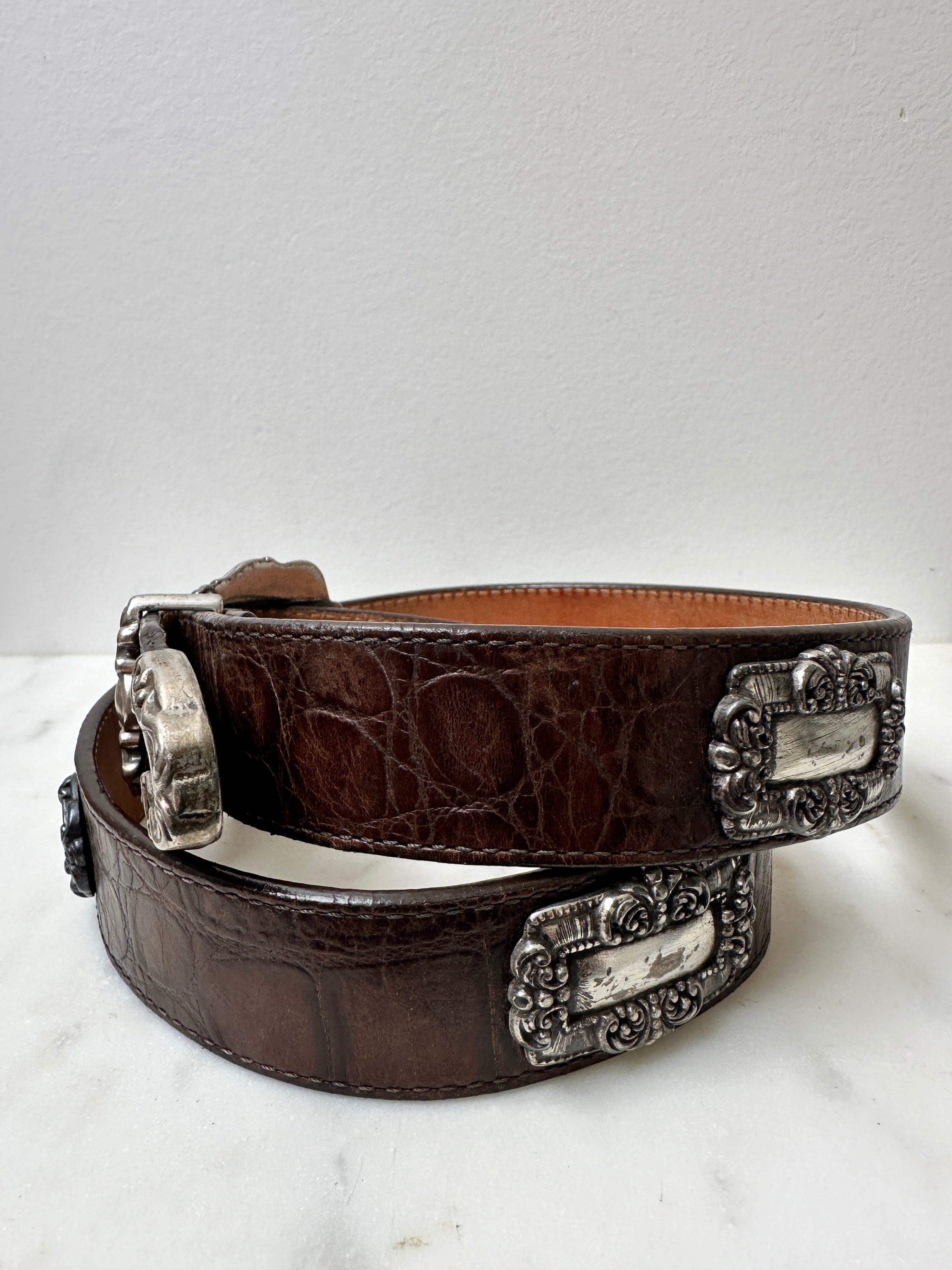 Future Nomads Belts 93cm Brown and Silver Belt 1