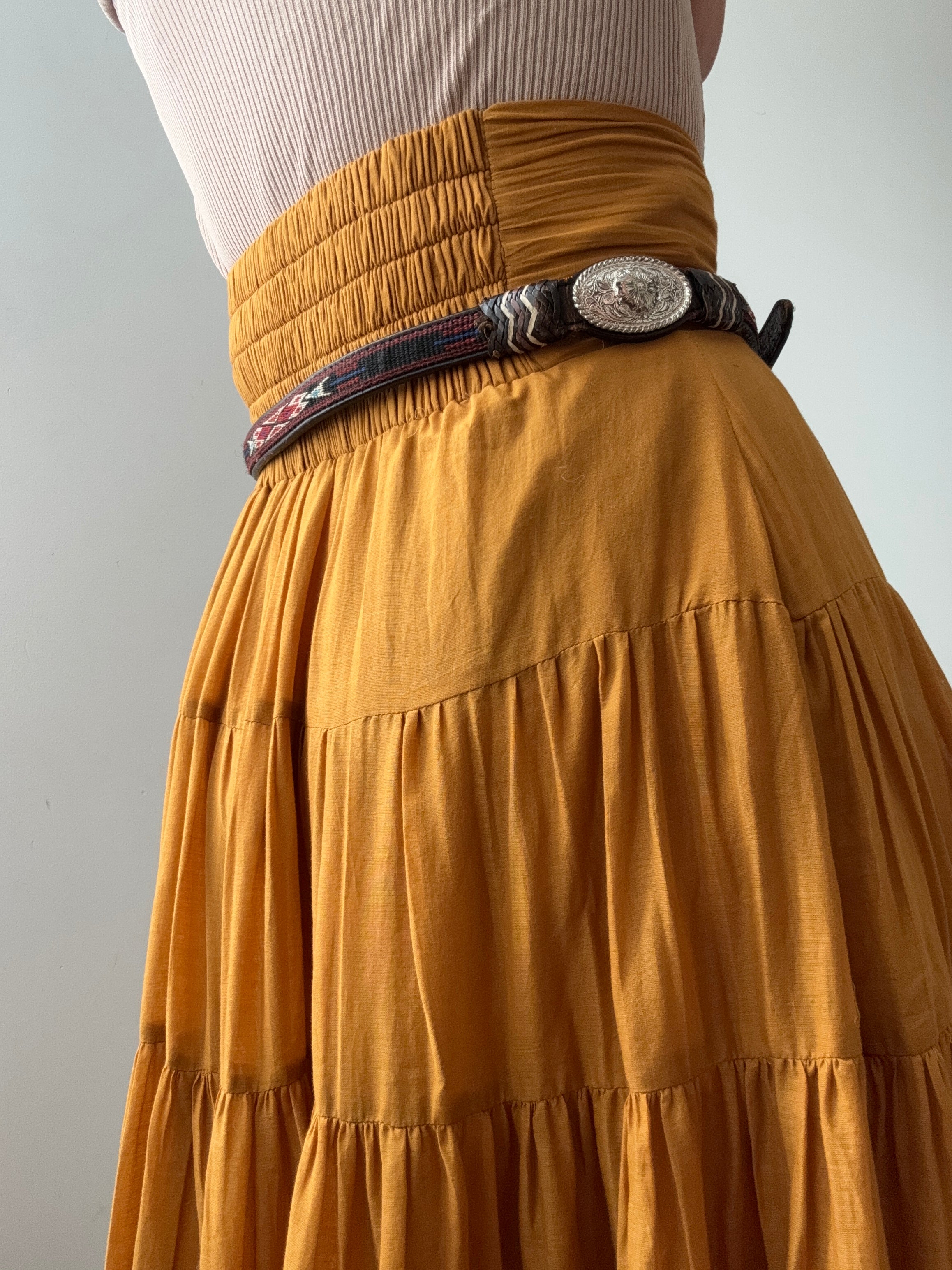 Future Nomads Belts 97CM Woven Detail Vintage Brown Belt