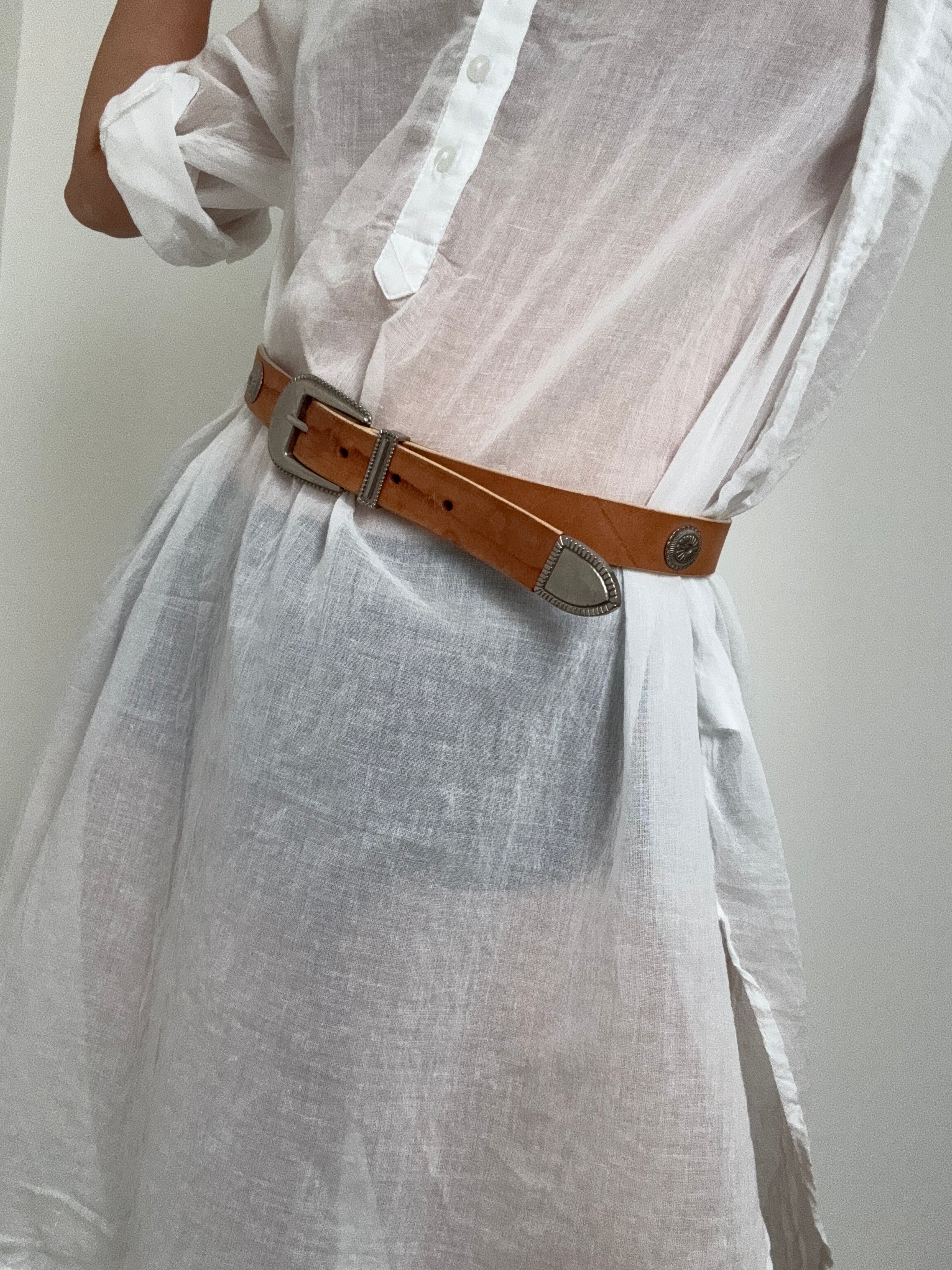 Future Nomads Belts Medium Camel Tone Disk Belt