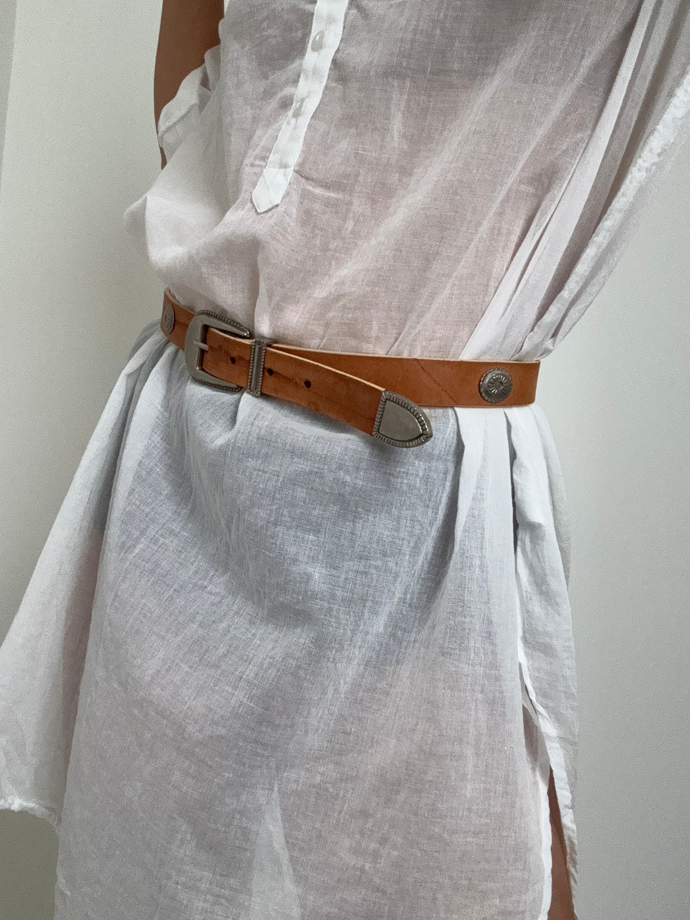 Future Nomads Belts Medium Camel Tone Disk Belt