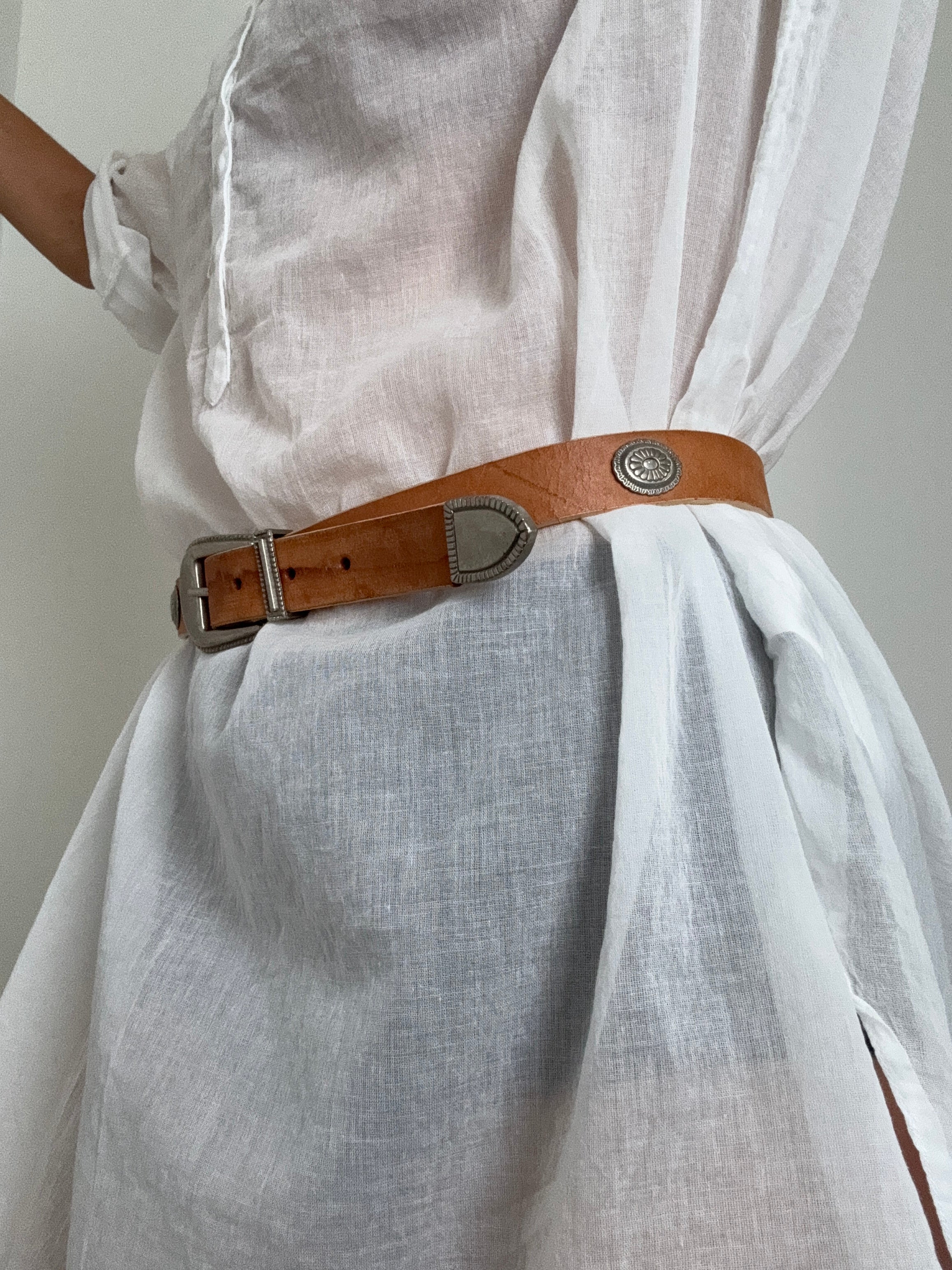 Future Nomads Belts Medium Camel Tone Disk Belt