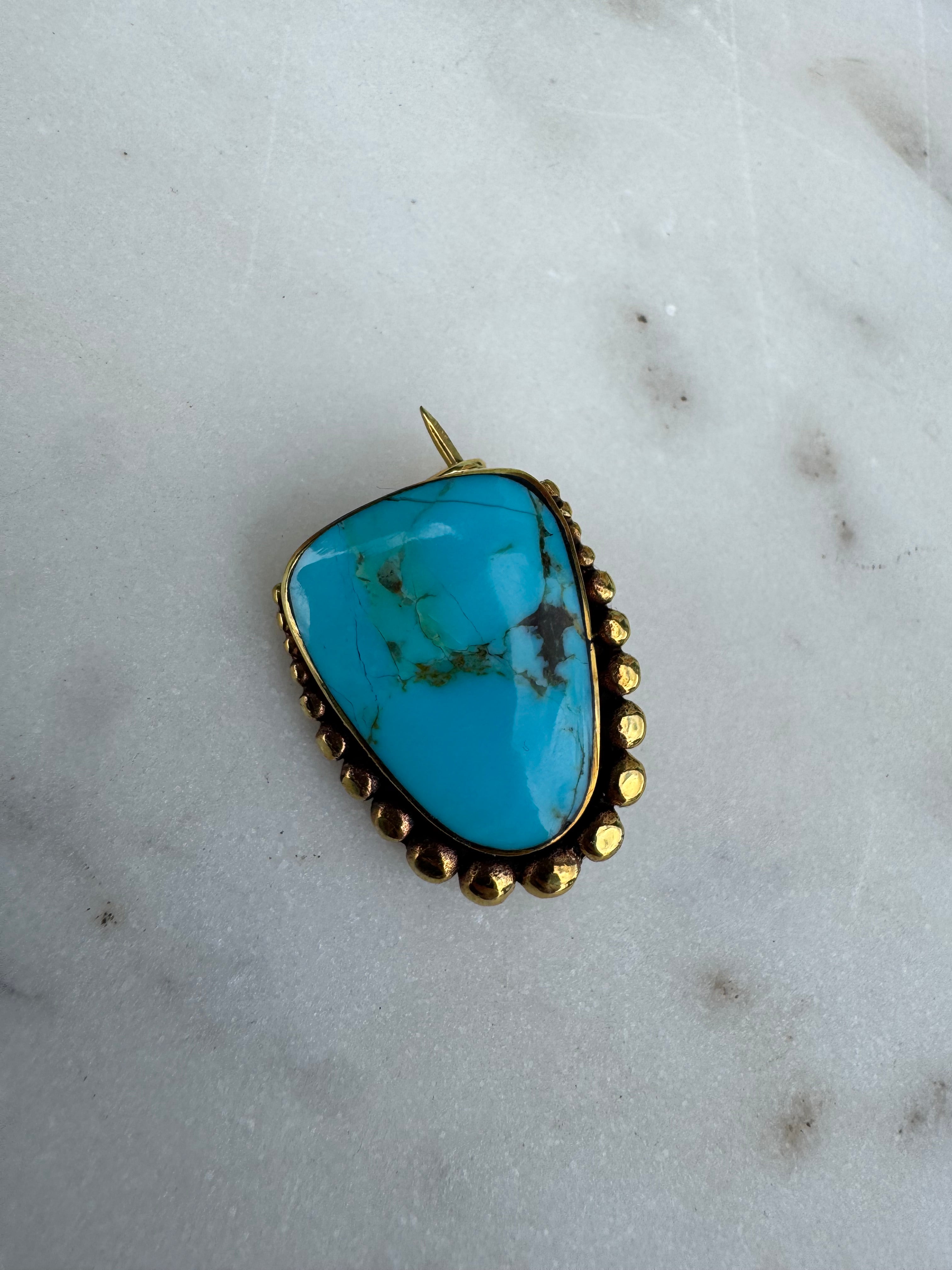 Future Nomads Brooches Turquoise Brooch Arch