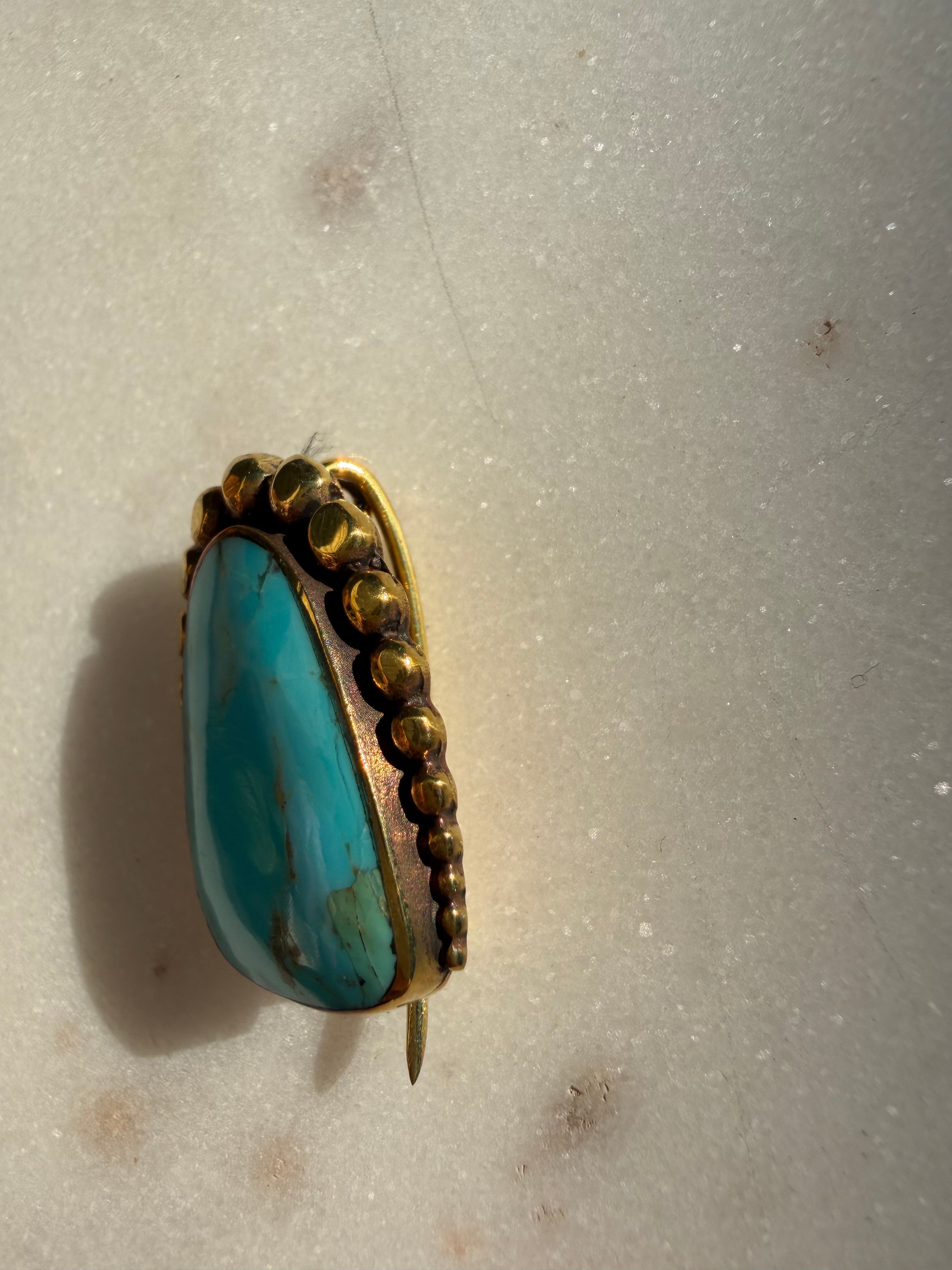 Future Nomads Brooches Turquoise Brooch Arch