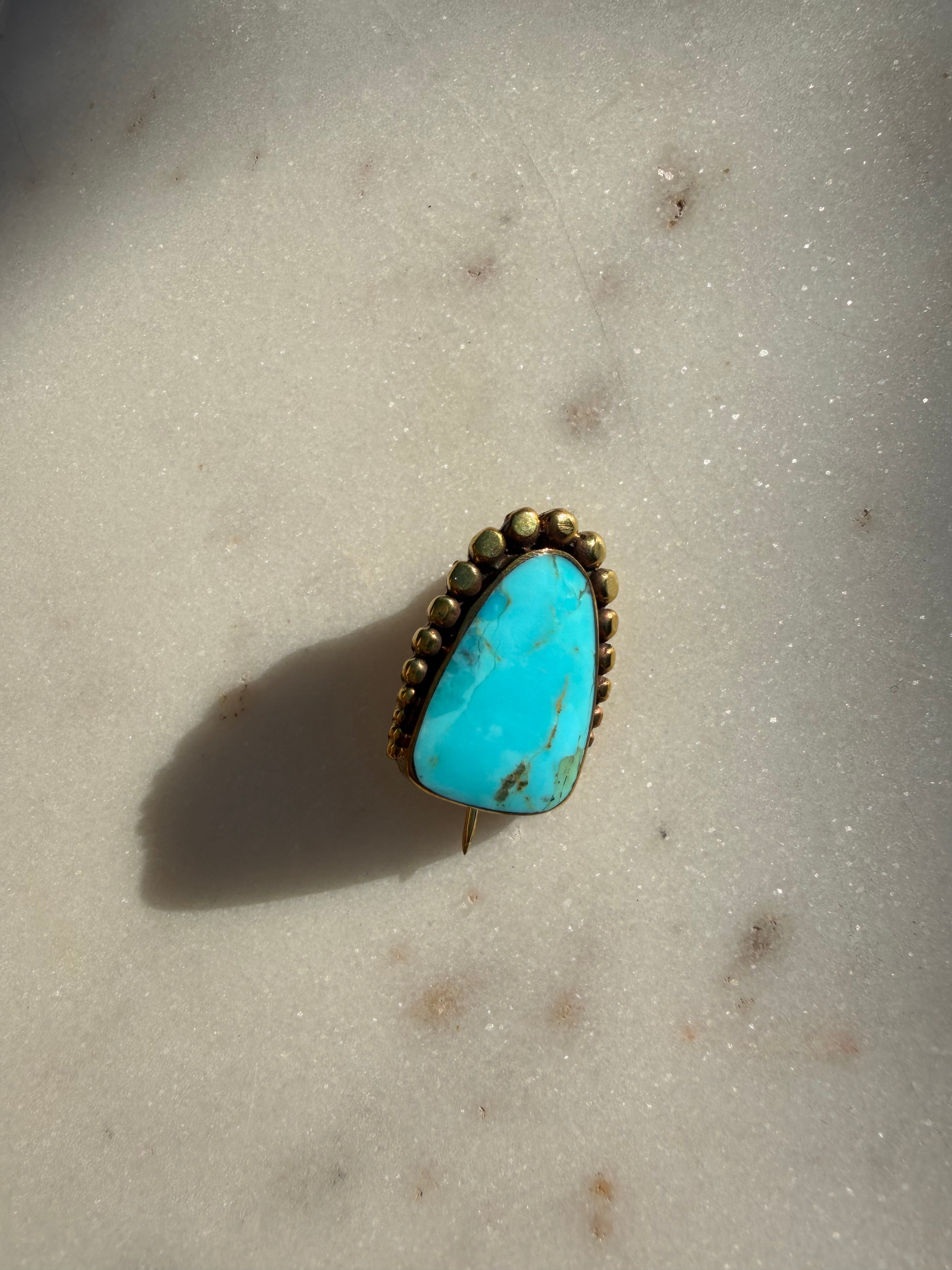 Future Nomads Brooches Turquoise Brooch Arch