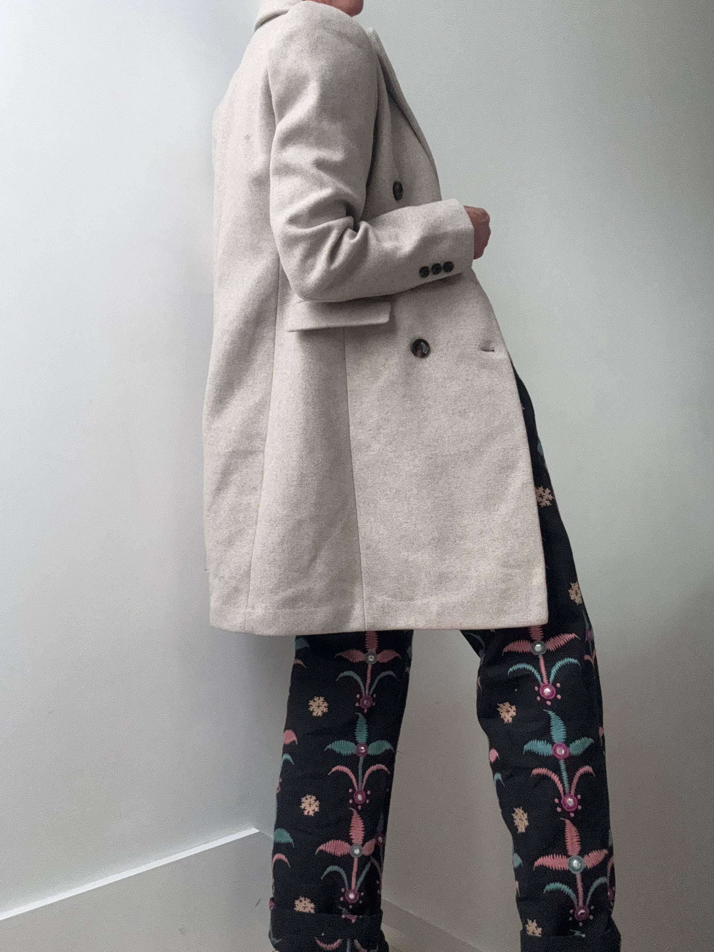 Wool Blend Coat Natural | Coats
