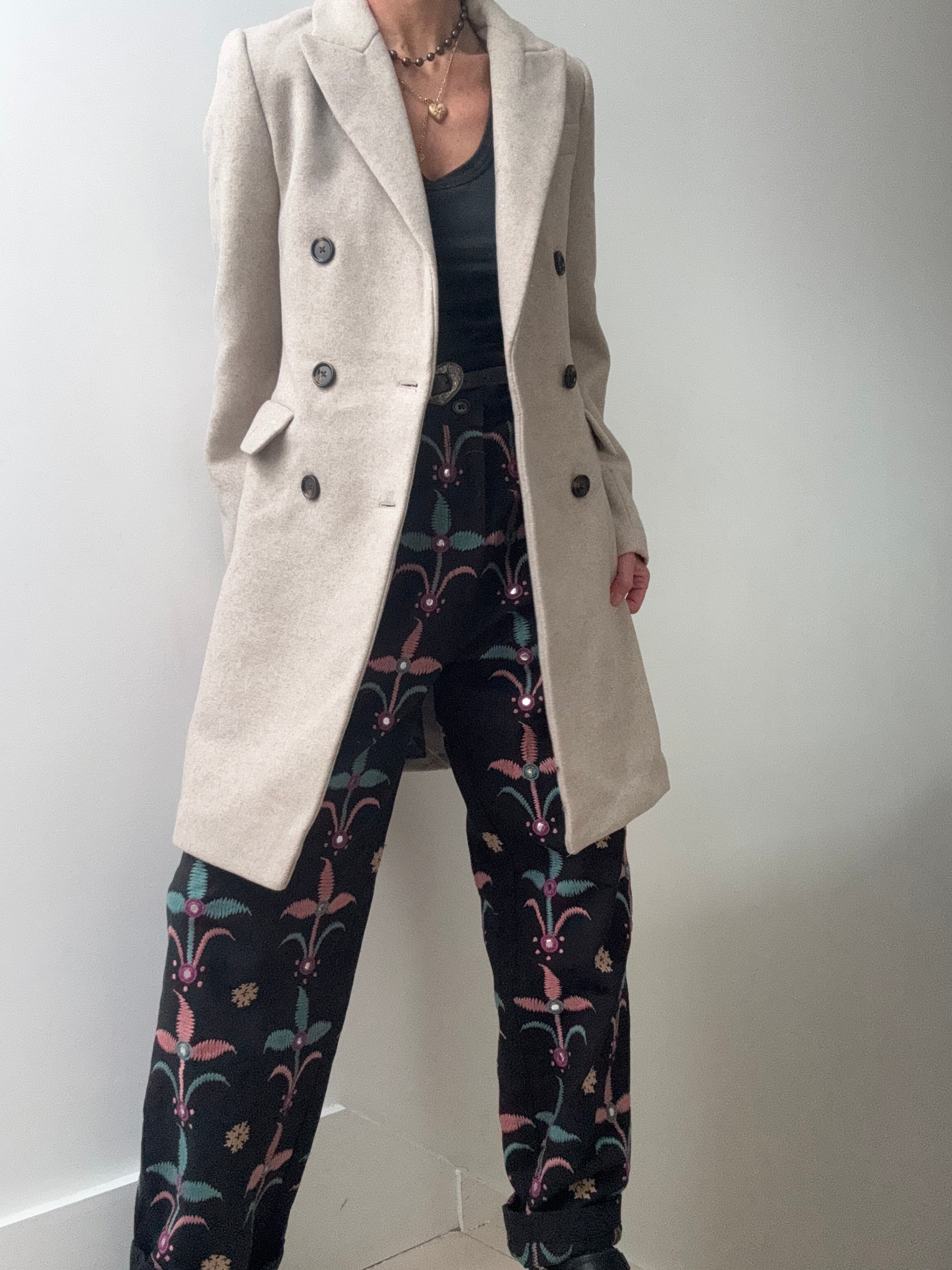 Wool Blend Coat Natural | Coats