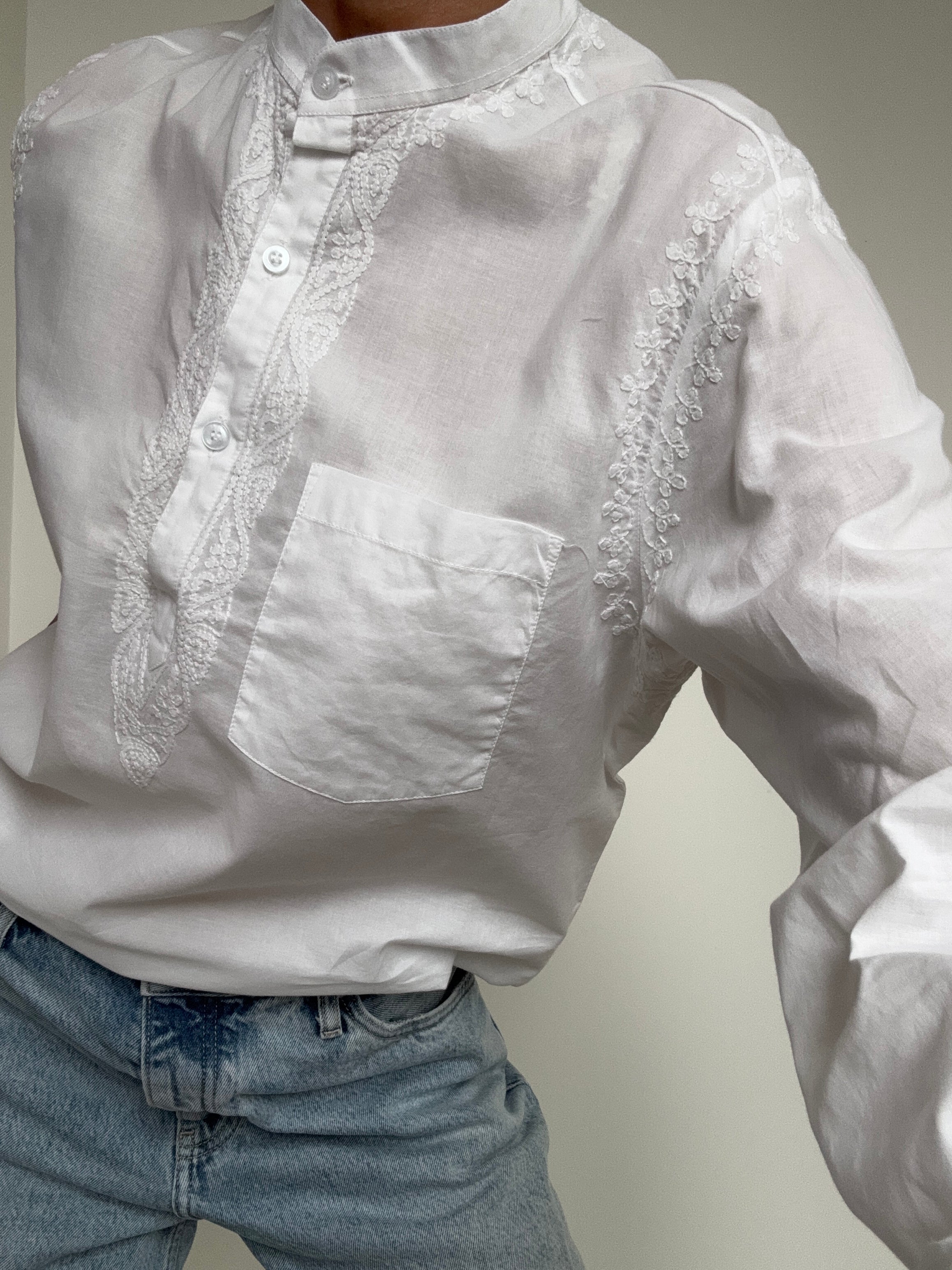 Future Nomads Dresses Long Sleeve Nehru Collar Kurta