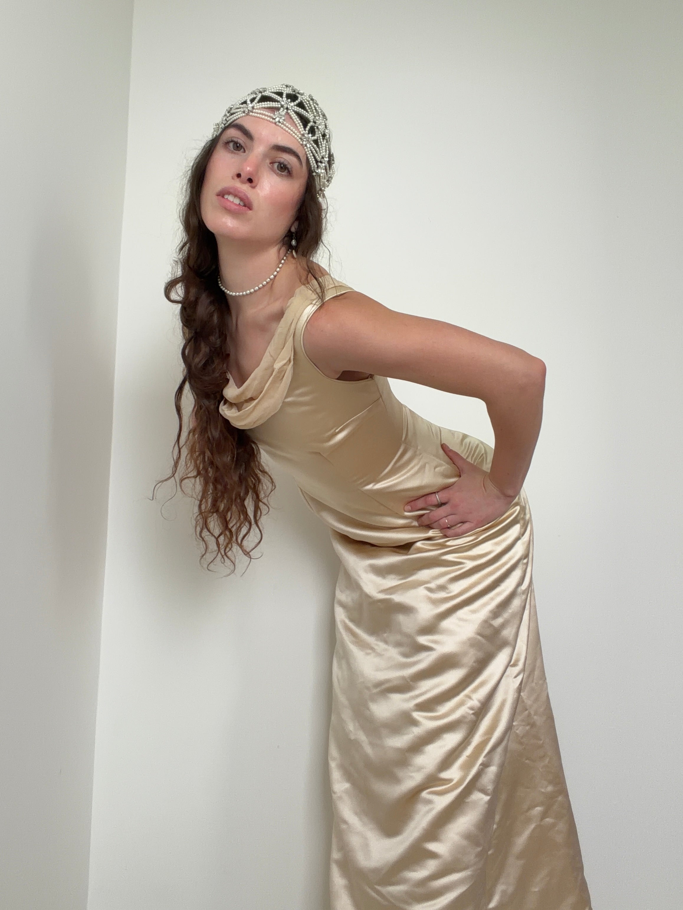 Oyster Vintage Silk Wedding Dress | Dresses