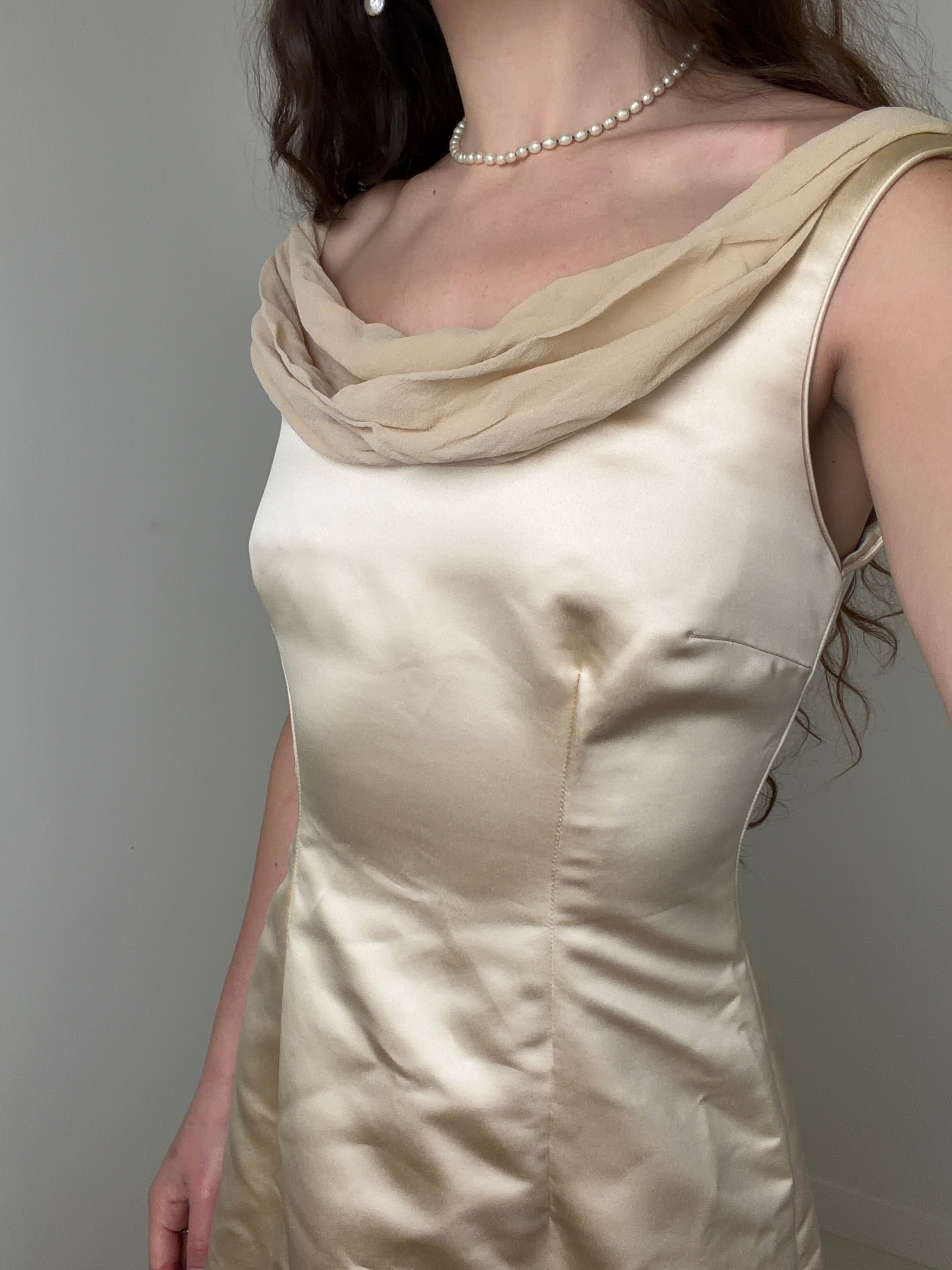 Oyster Vintage Silk Wedding Dress | Dresses