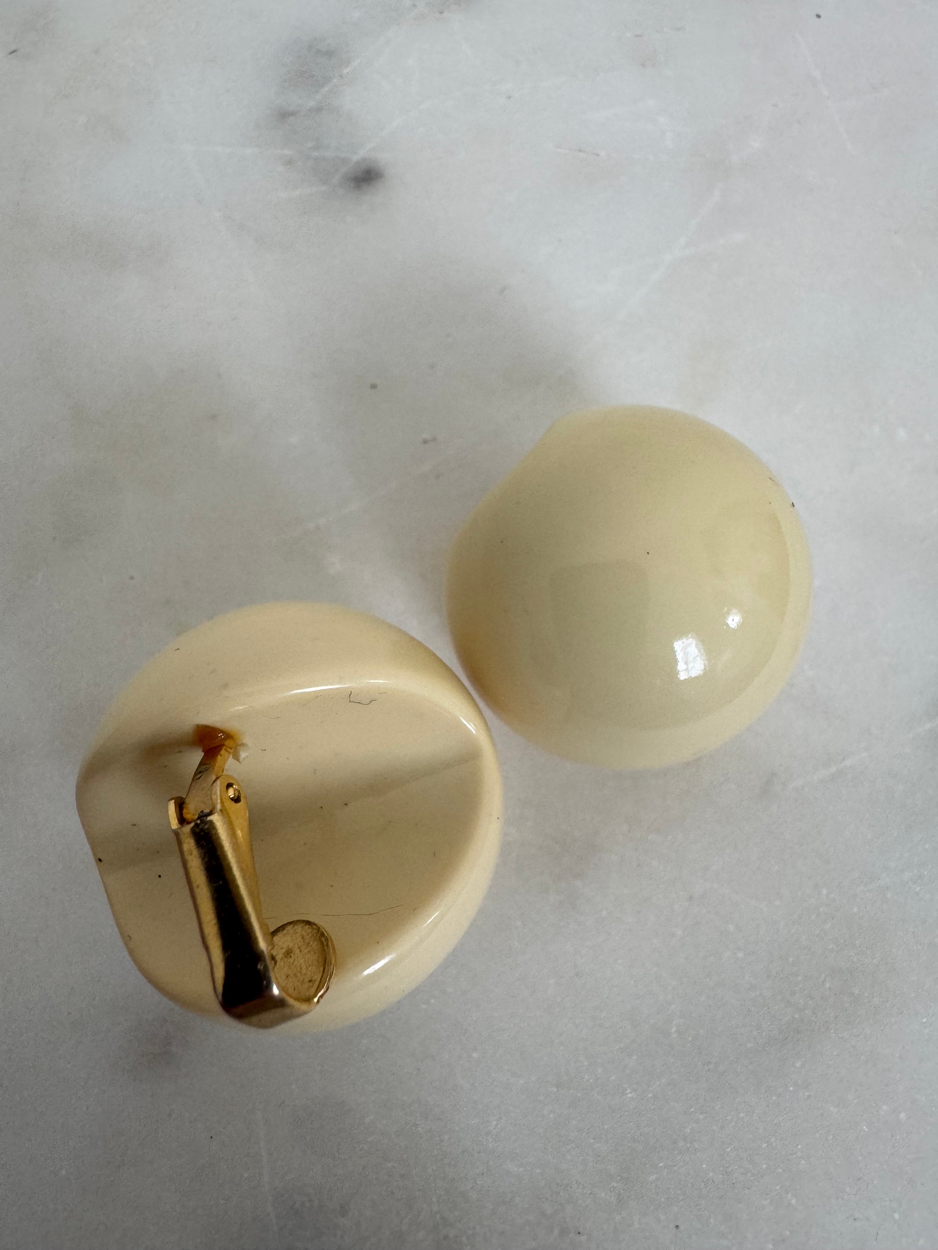 Ivory Clip On Earrings | Earrings