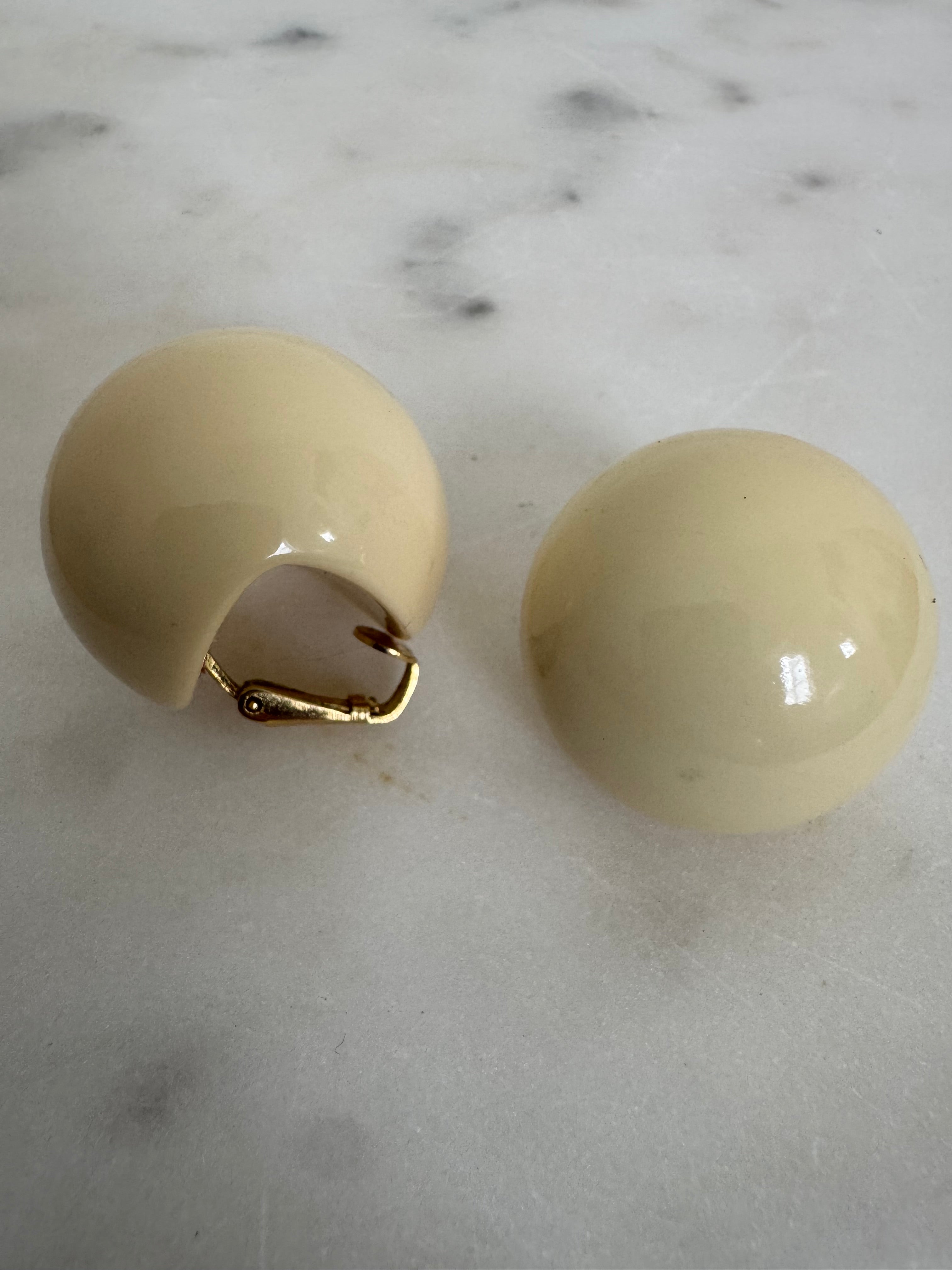 Ivory Clip On Earrings | Earrings