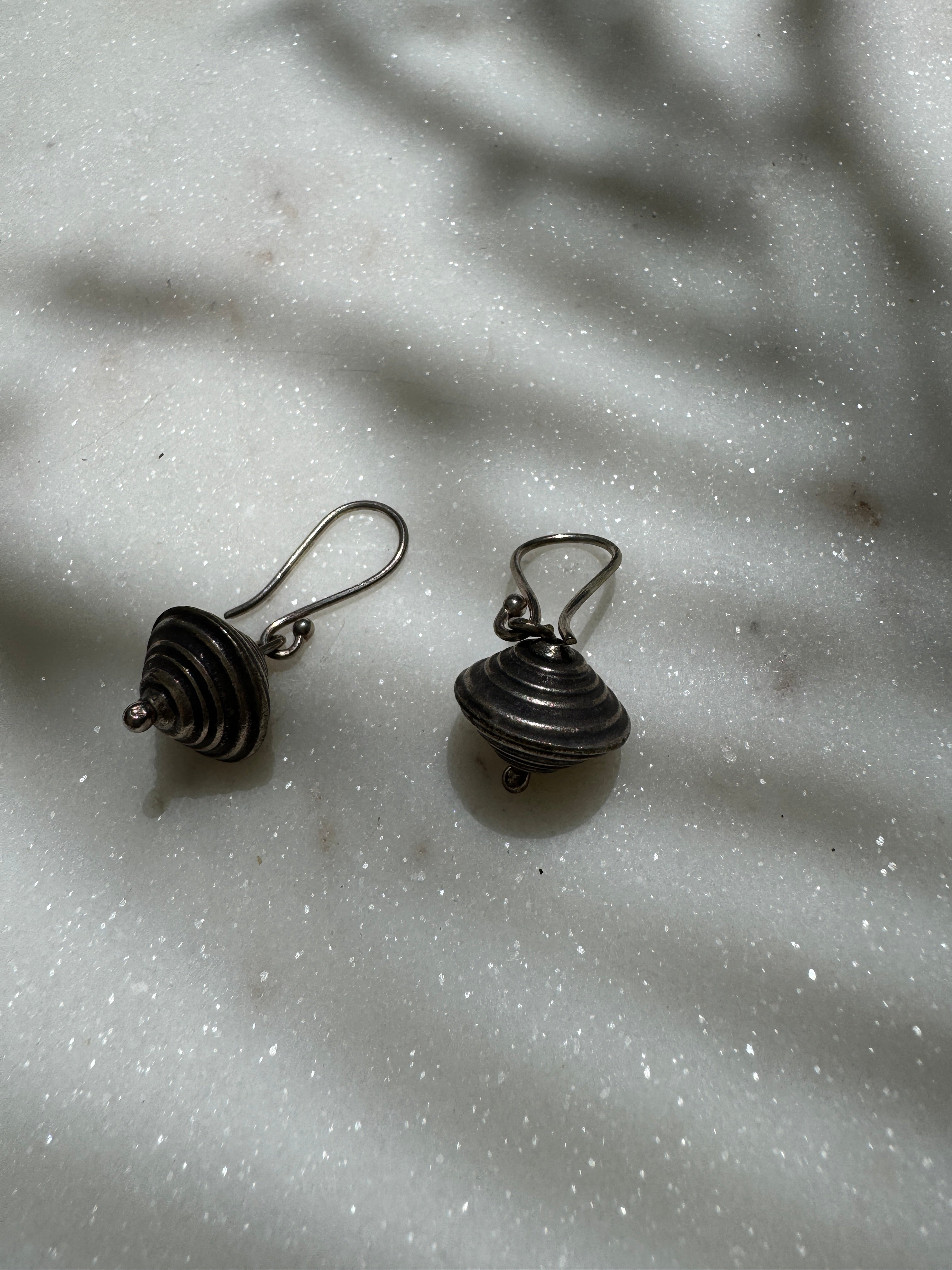 Future Nomads Earrings Large Dervish Earrings Silver