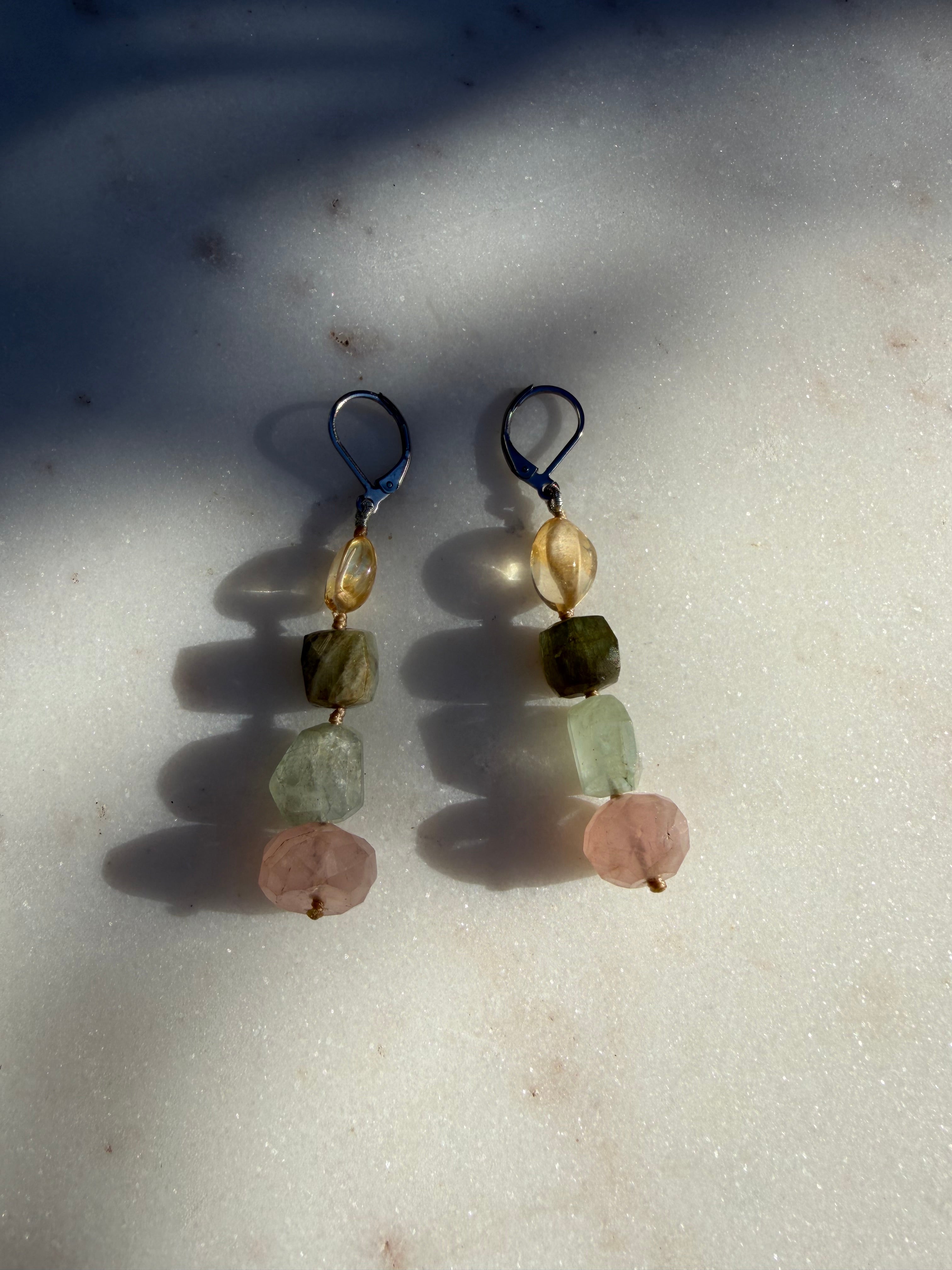 Future Nomads Earrings Nomad Drops Aquamarine