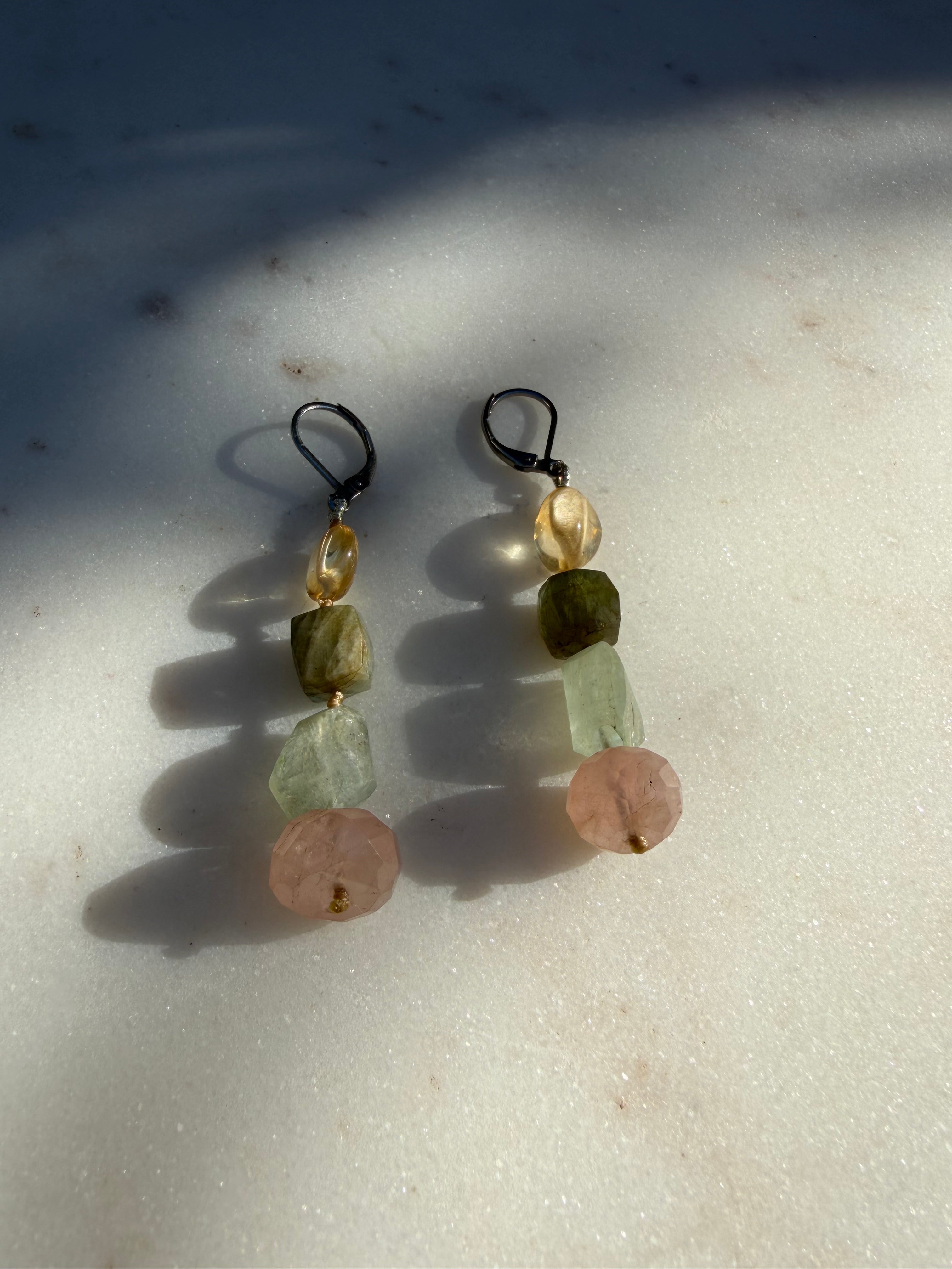 Future Nomads Earrings Nomad Drops Aquamarine