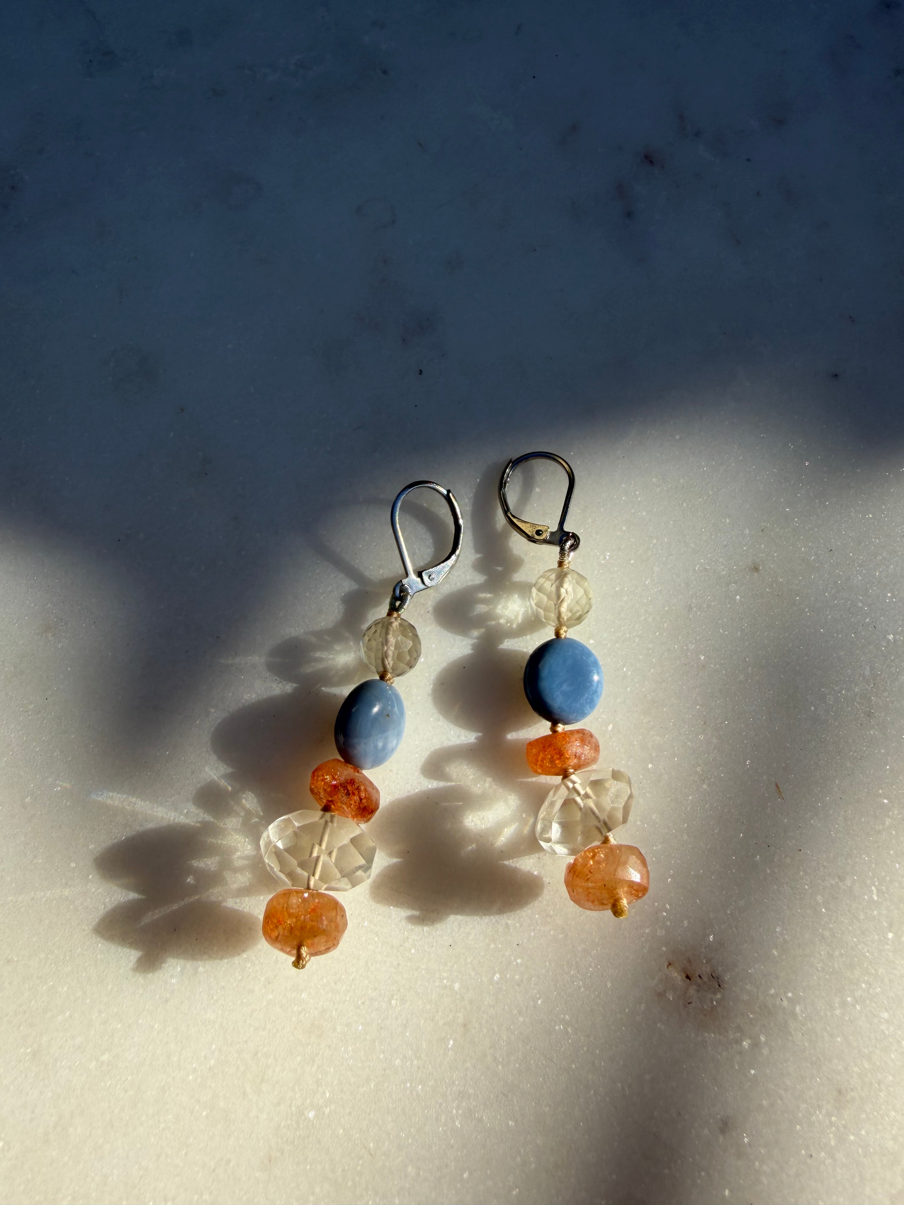 Future Nomads Earrings Nomad Drops Blush Aura
