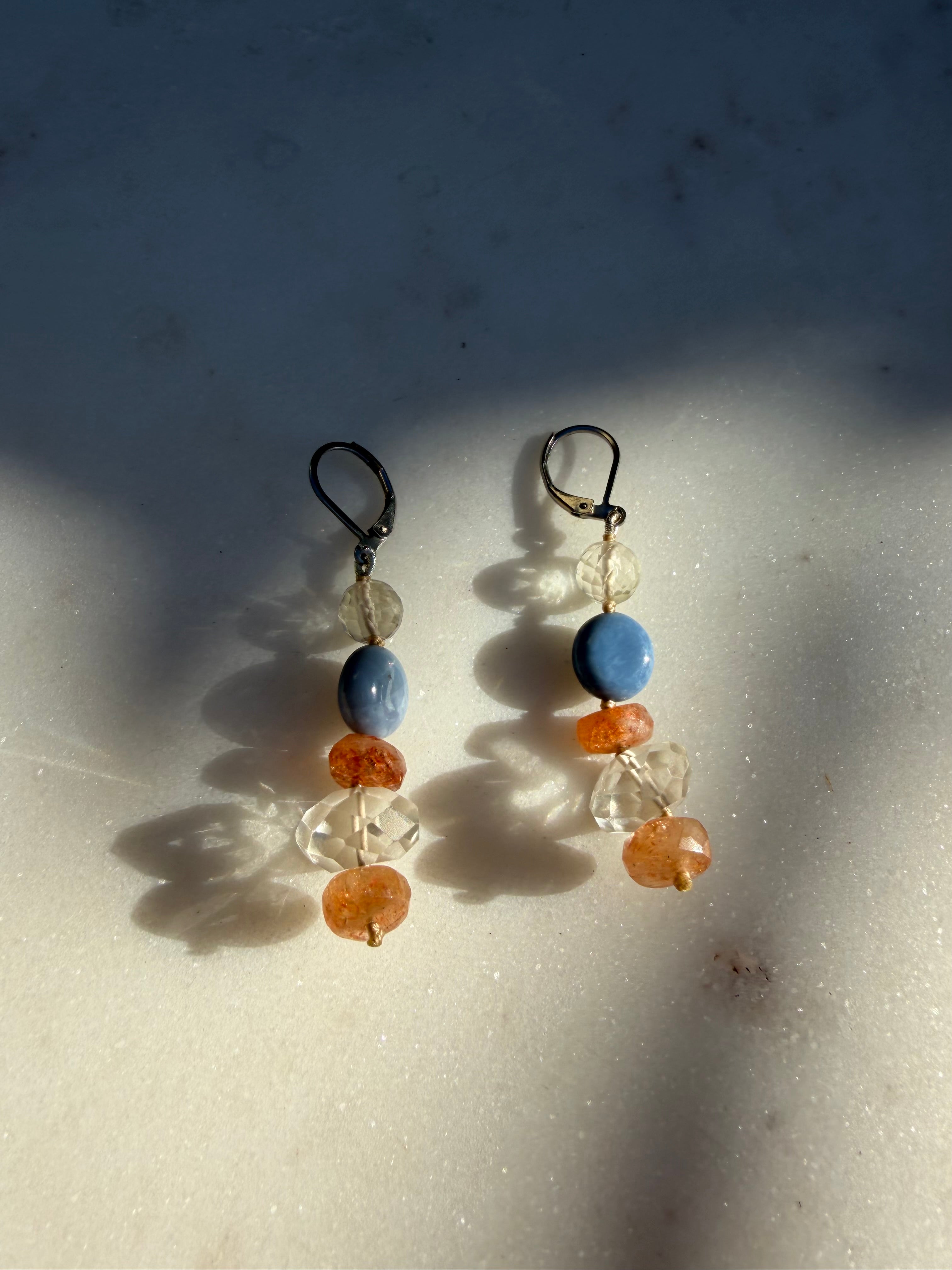 Future Nomads Earrings Nomad Drops Blush Aura