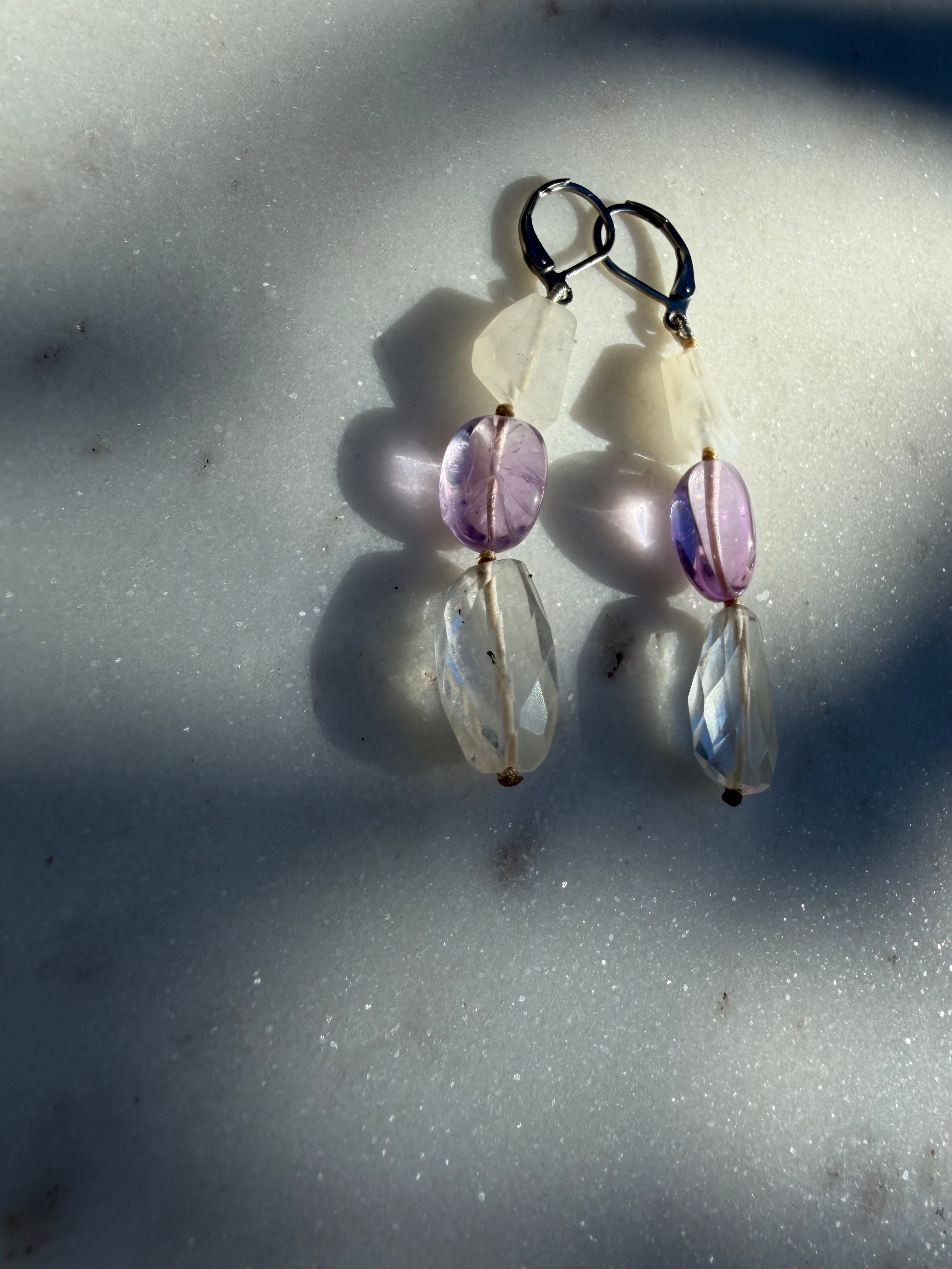 Nomad Drops Crystal Mix | Earrings