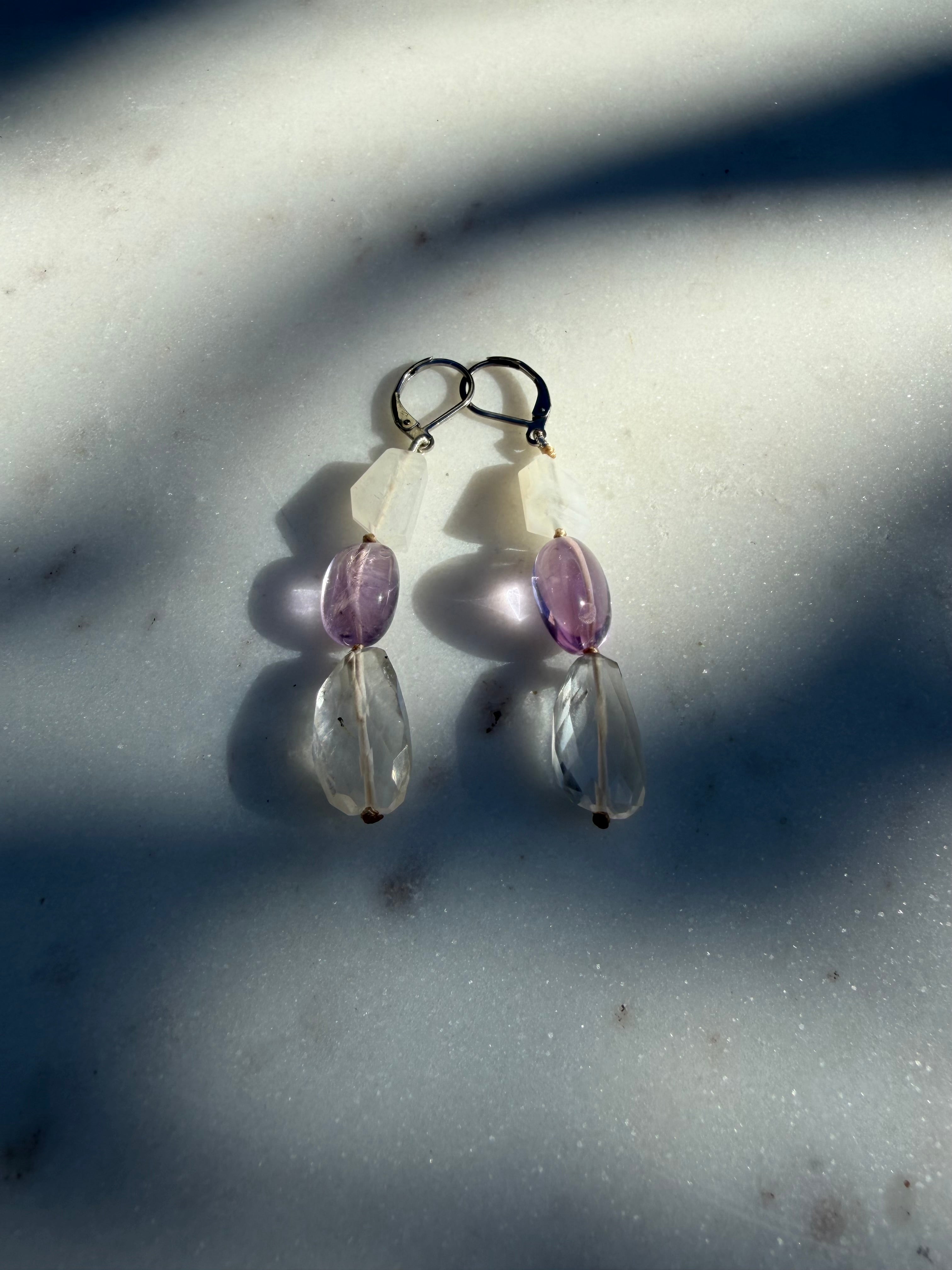 Nomad Drops Crystal Mix | Earrings