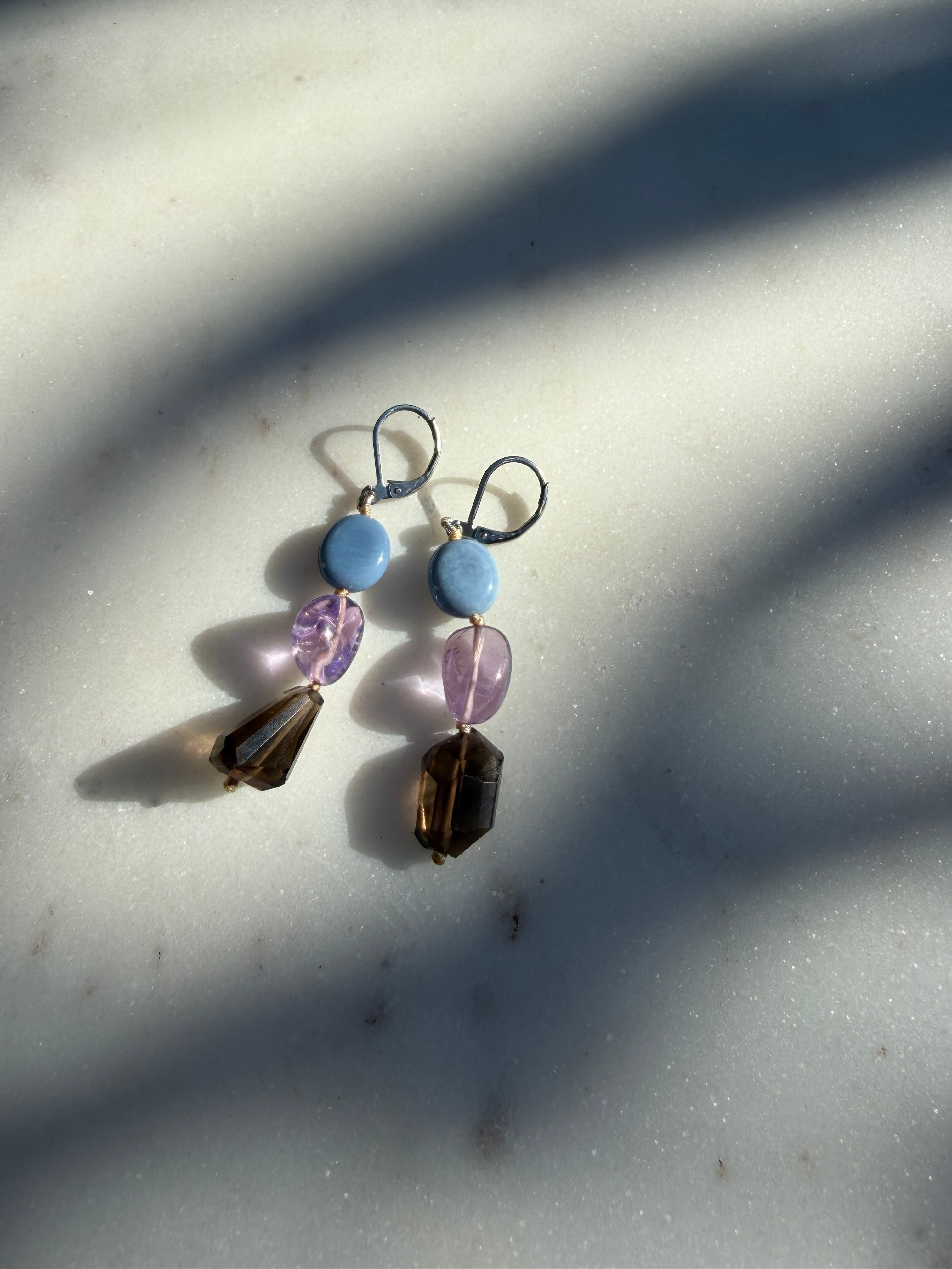 Nomad Drops Smokey Mix | Earrings