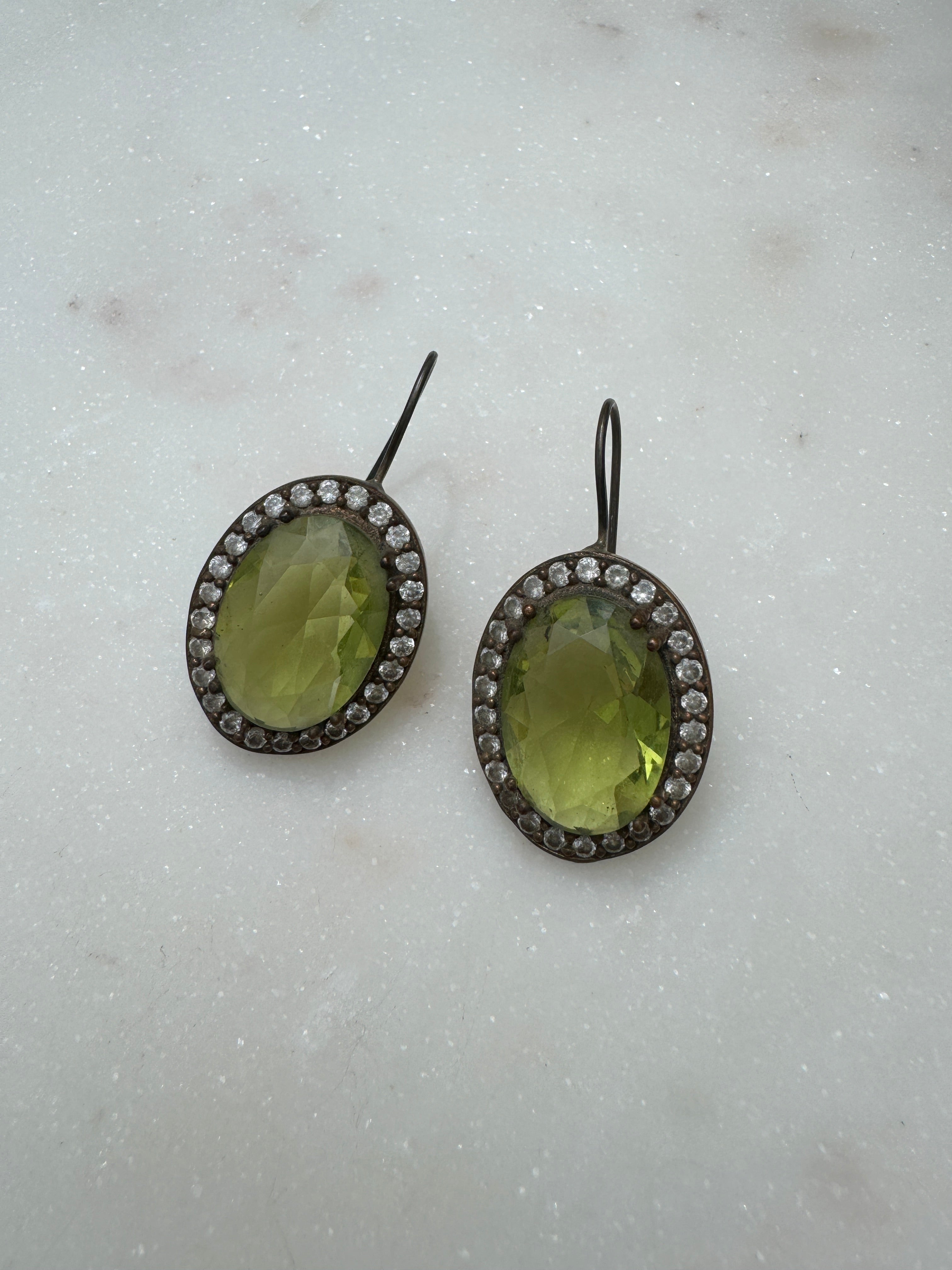 Future Nomads Earrings Turkish Crystal Earrings Green