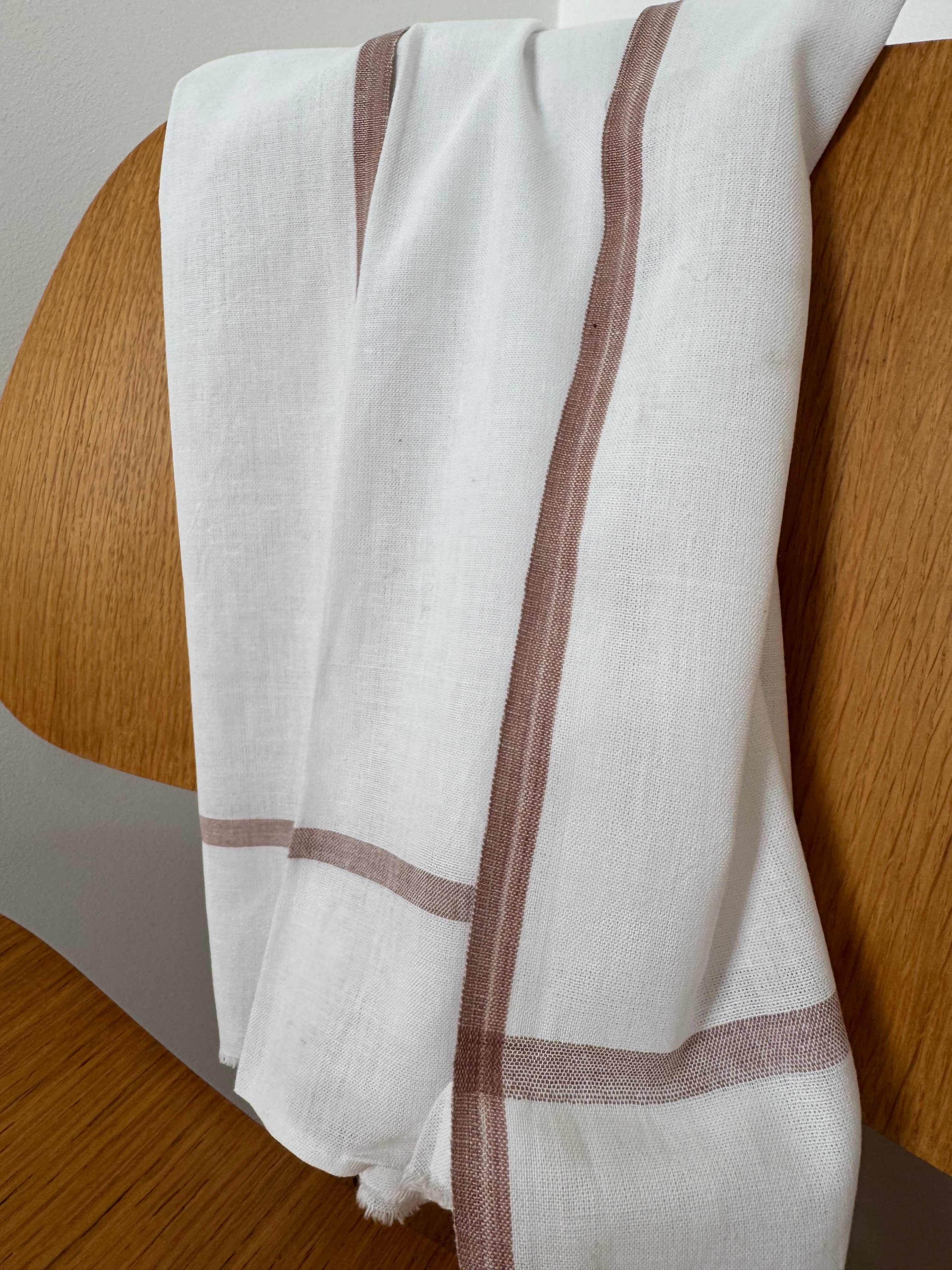 Future Nomads Homewares Cotton Towel Hand Spun Mushroom