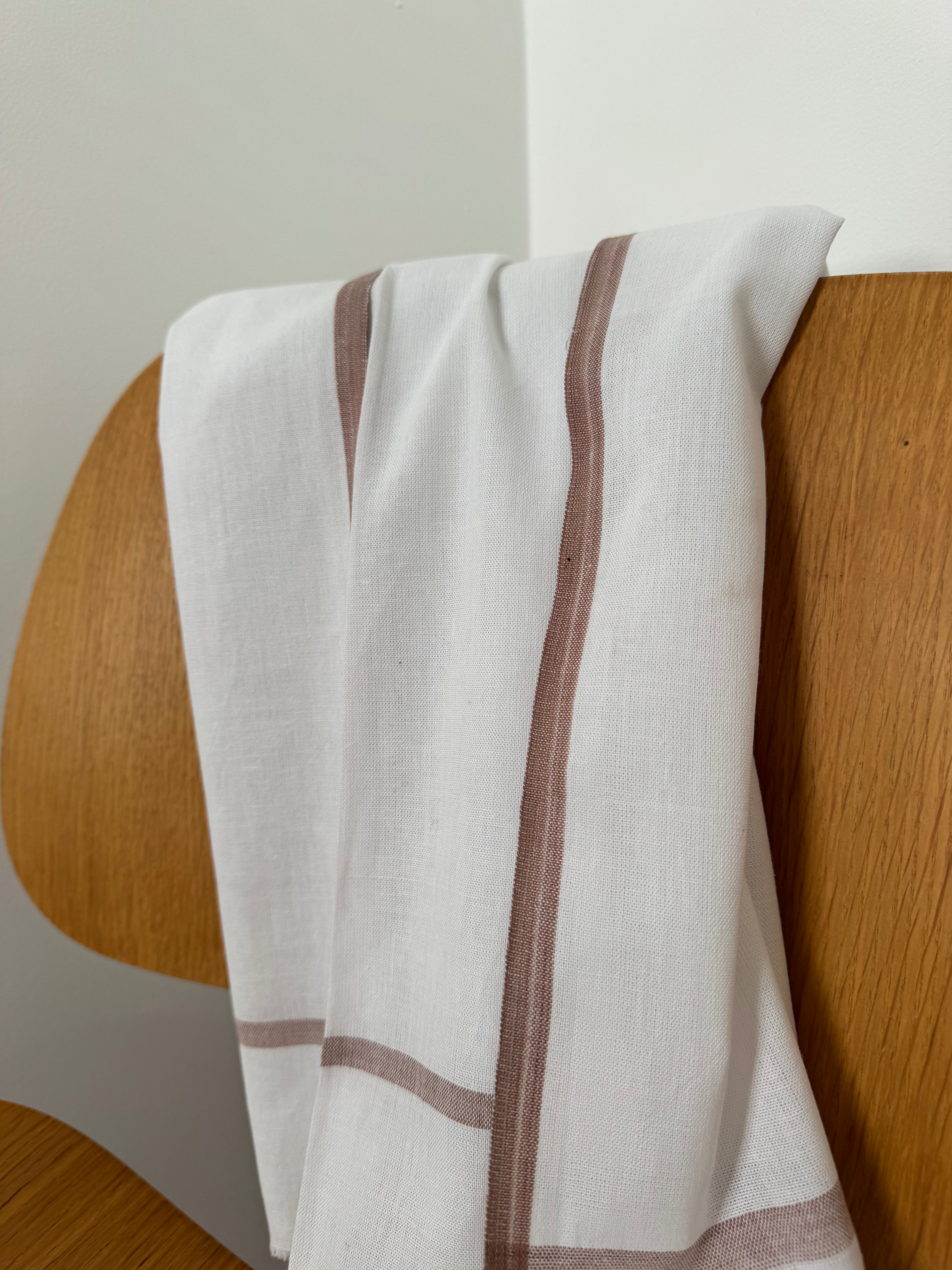 Future Nomads Homewares Cotton Towel Hand Spun Mushroom
