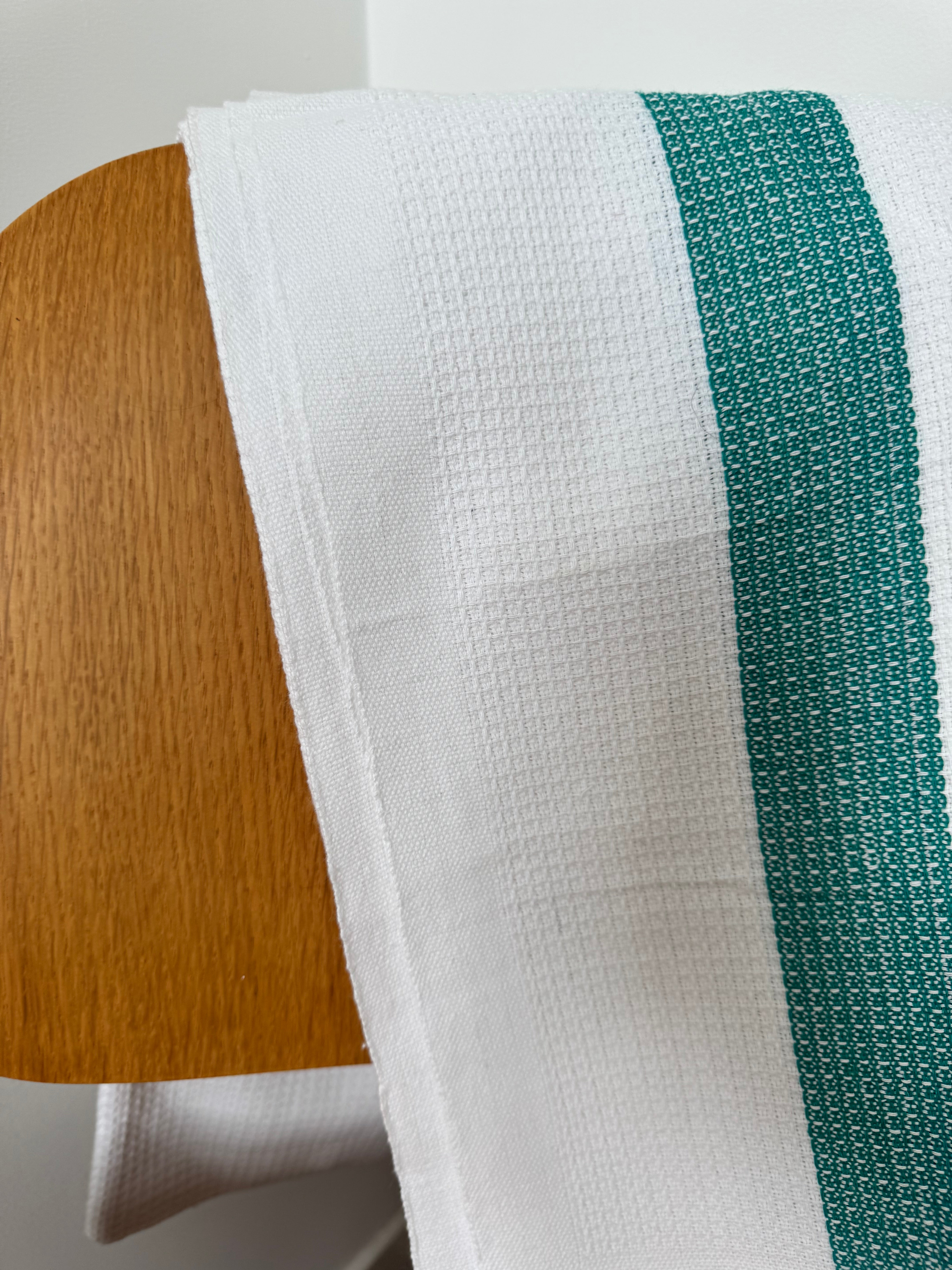 Cotton Towel Waffle Green | Homewares