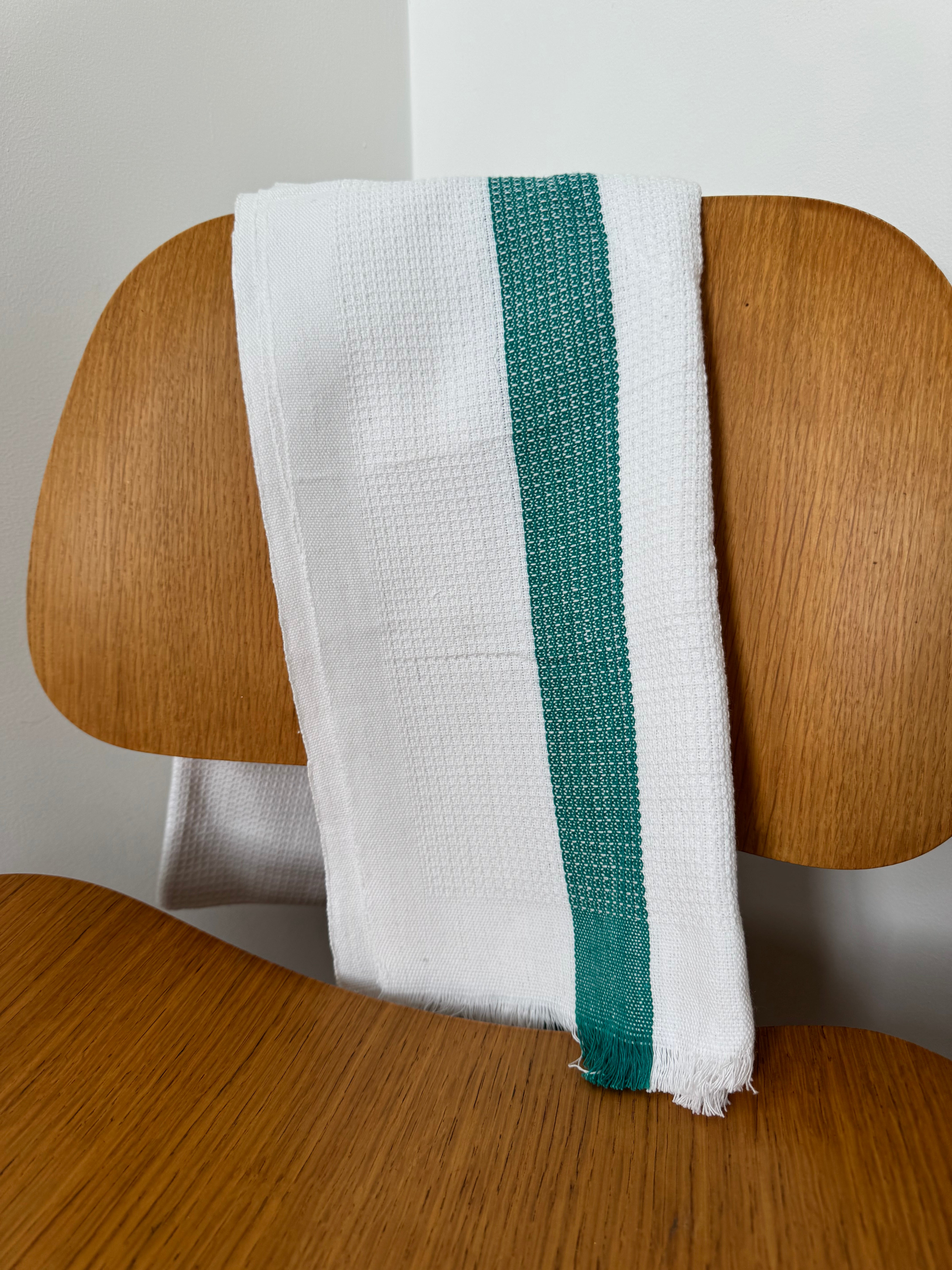 Cotton Towel Waffle Green | Homewares