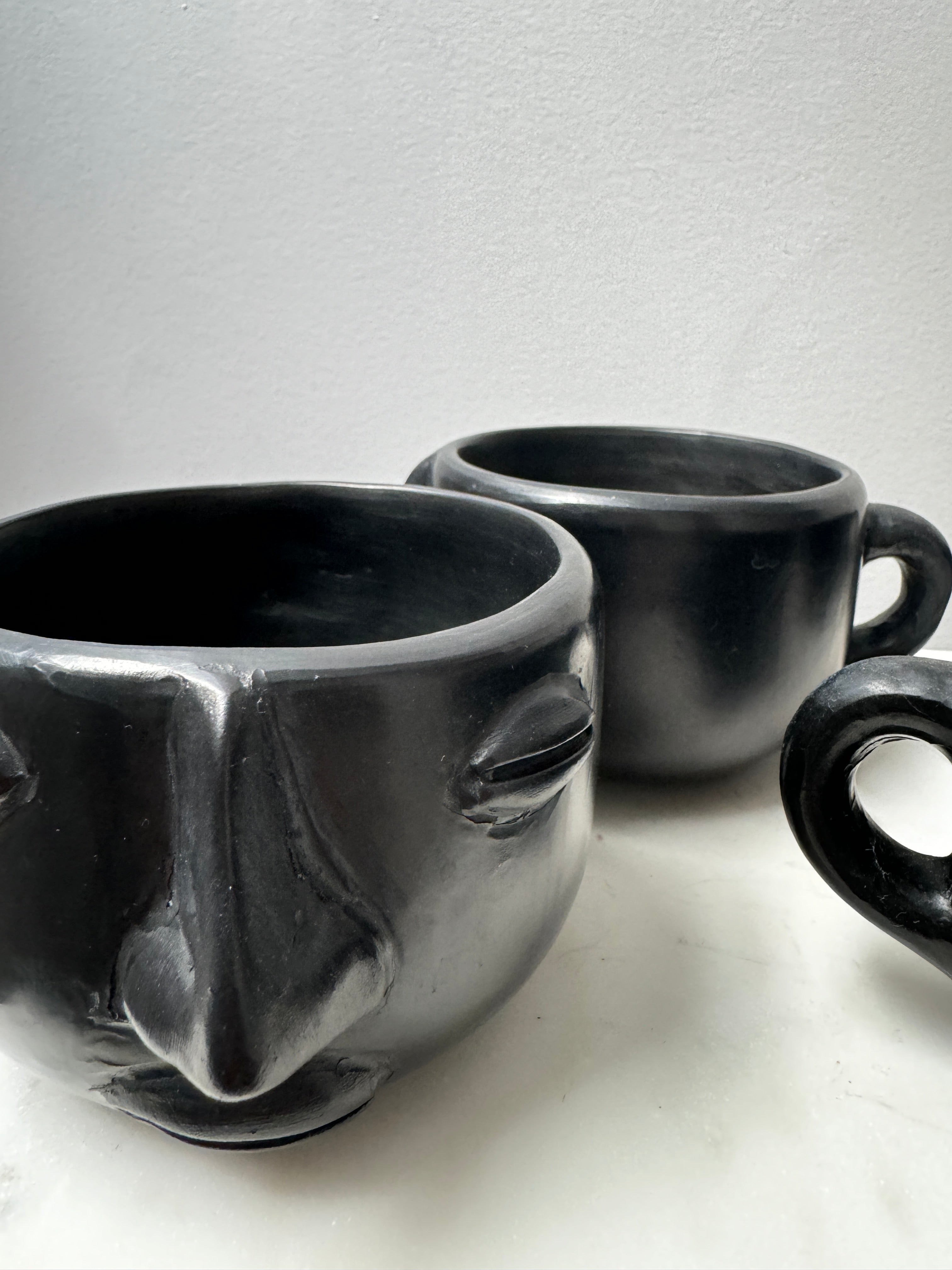 Future Nomads Homewares Dark Clay Cup With Handle Oaxaca