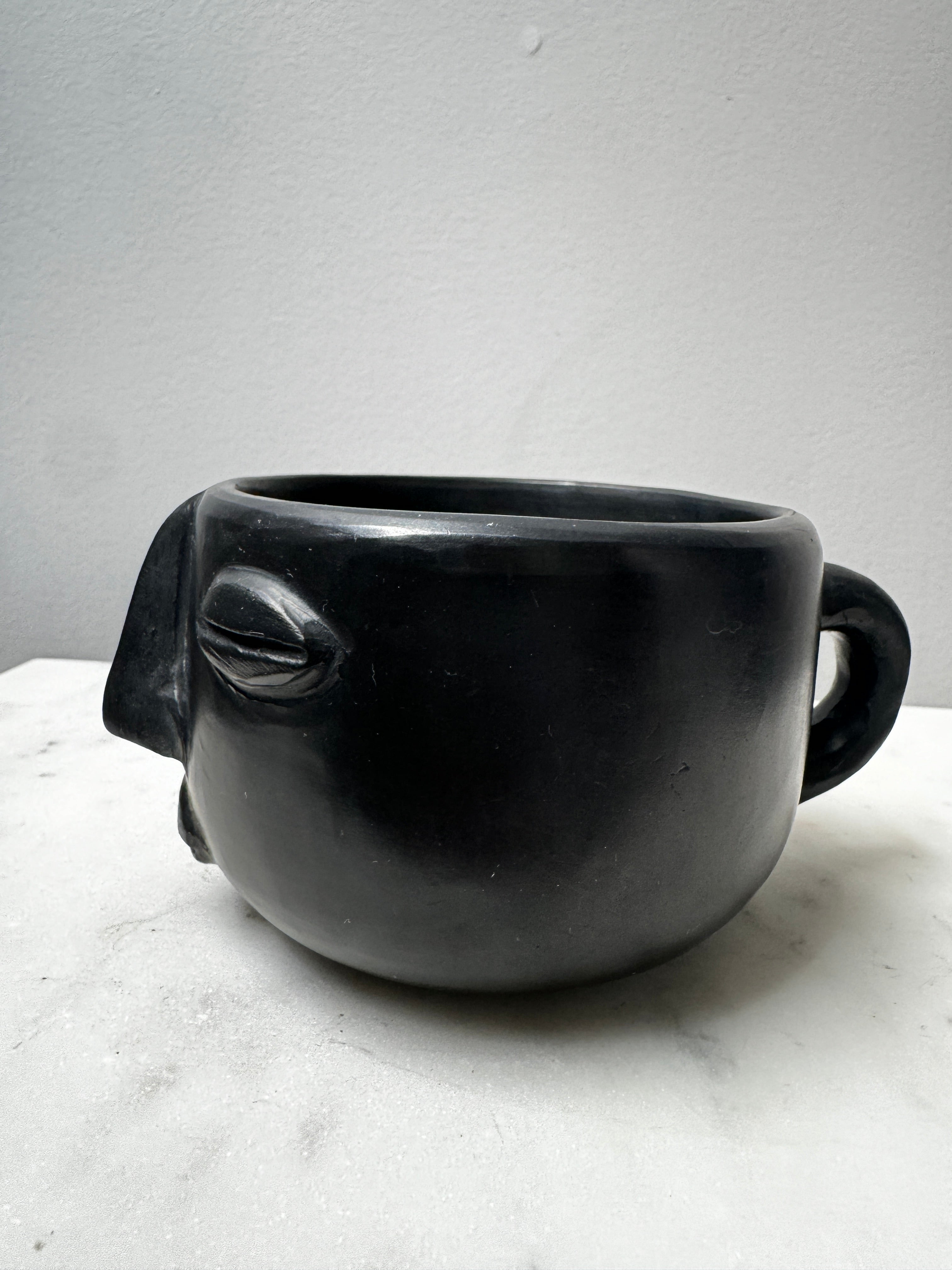 Dark Clay Cup With Handle Oaxaca | Homewares