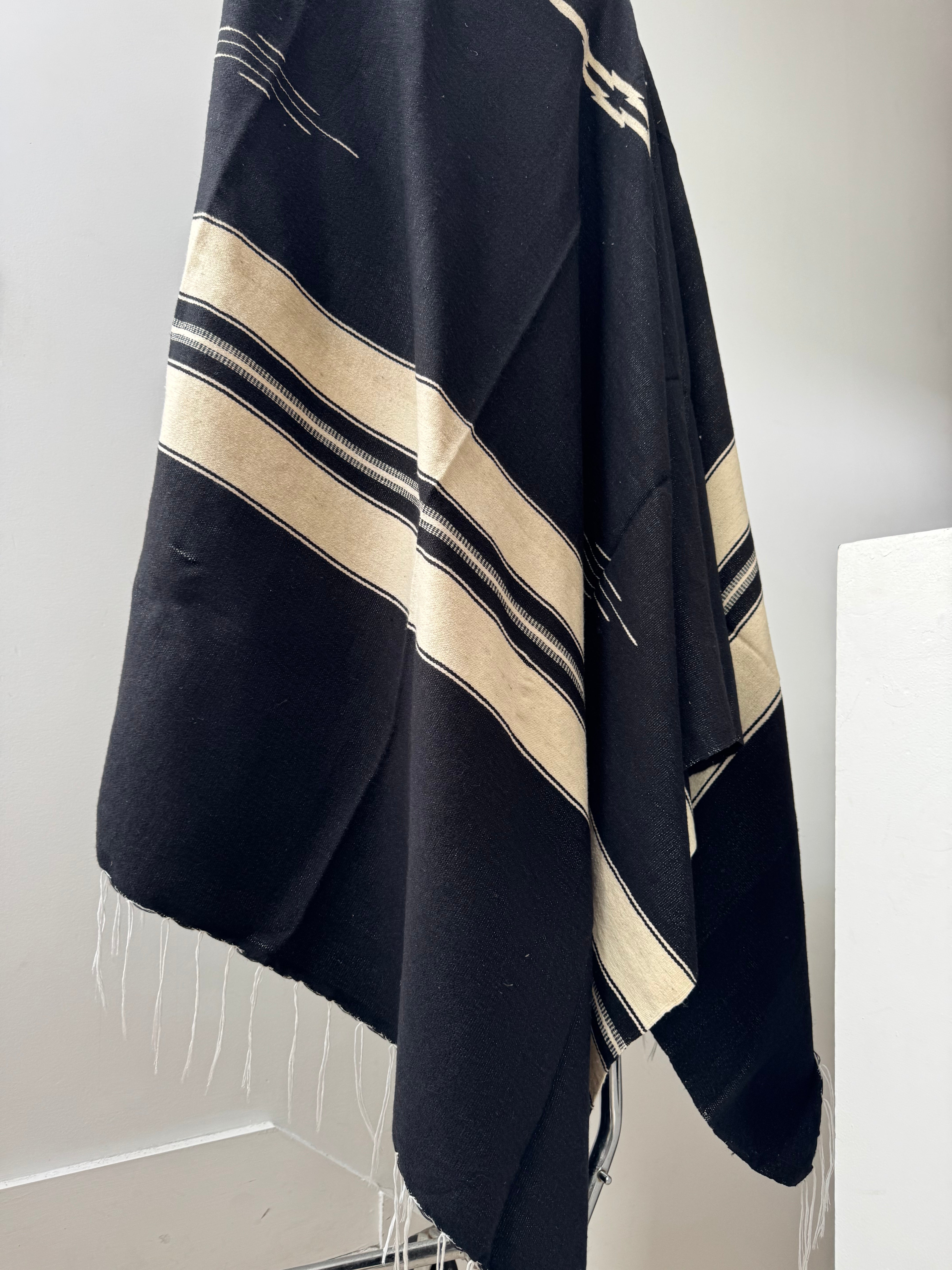 Future Nomads Homewares Mexican Hand Loomed Blanket Black