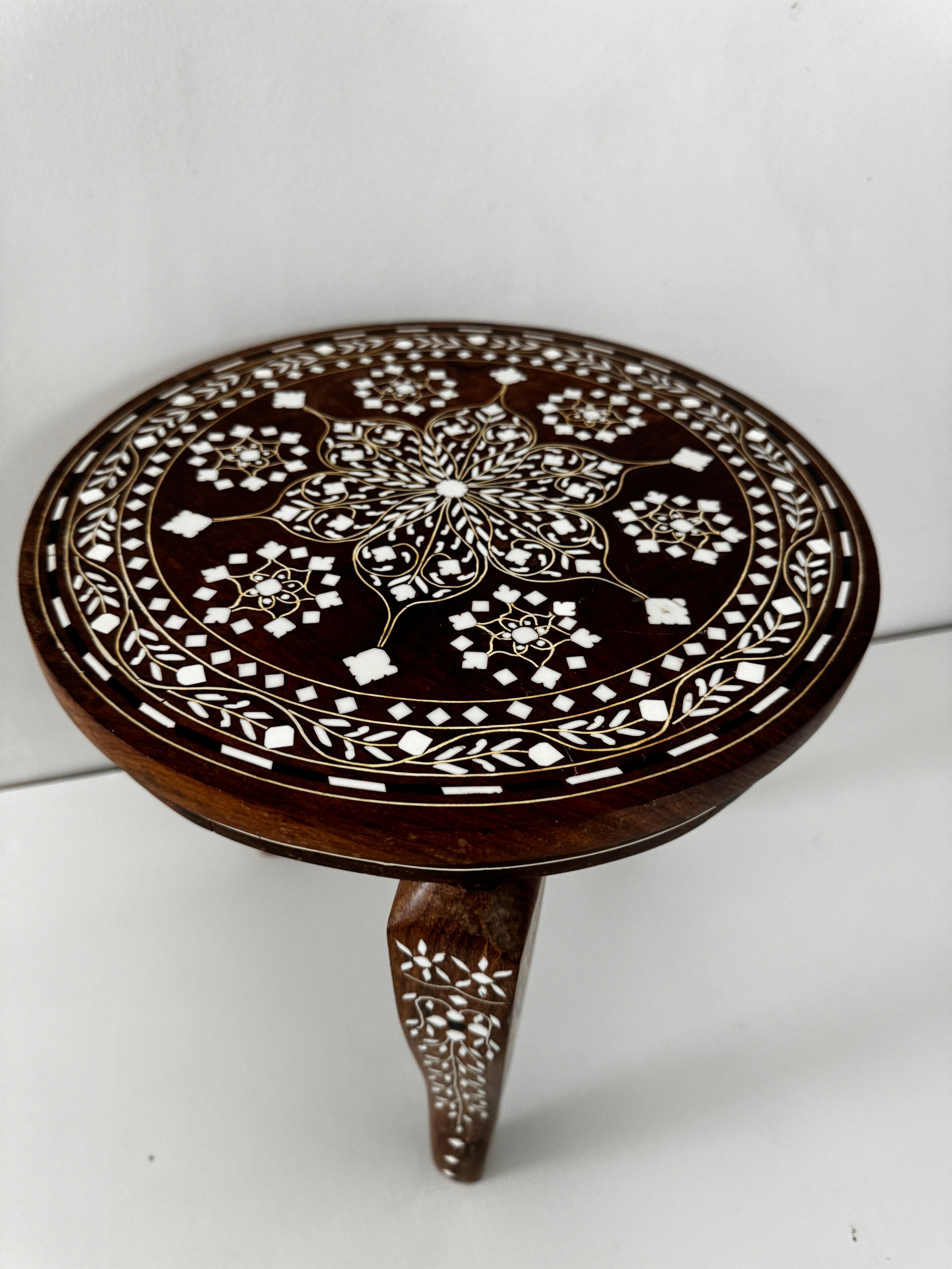 Future Nomads Homewares Rosewood Inlay Table Round